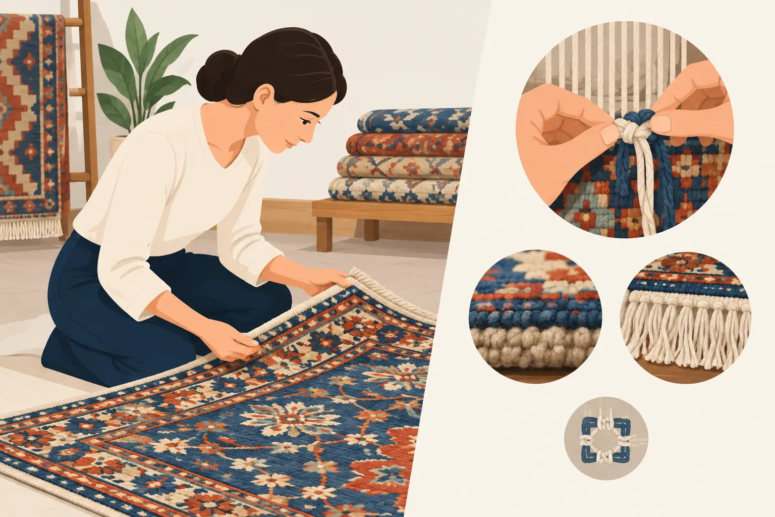 How to Identify Authentic Hand Knotted Rugs