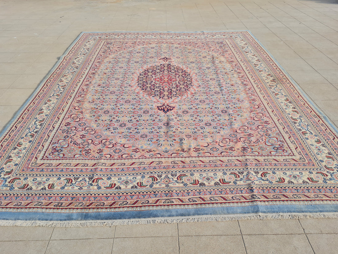 10' x 8' Ft. Authentic Persian Bijar Mahi Design Hand Knotted Fine Wool Large Area Rug BR2505
