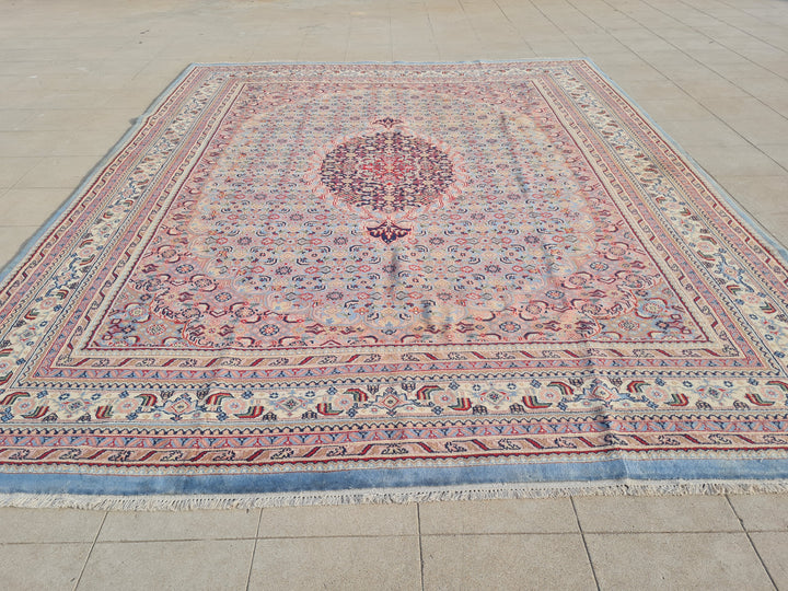 10' x 8' Ft. Authentic Persian Bijar Mahi Design Hand Knotted Fine Wool Large Area Rug BR2505