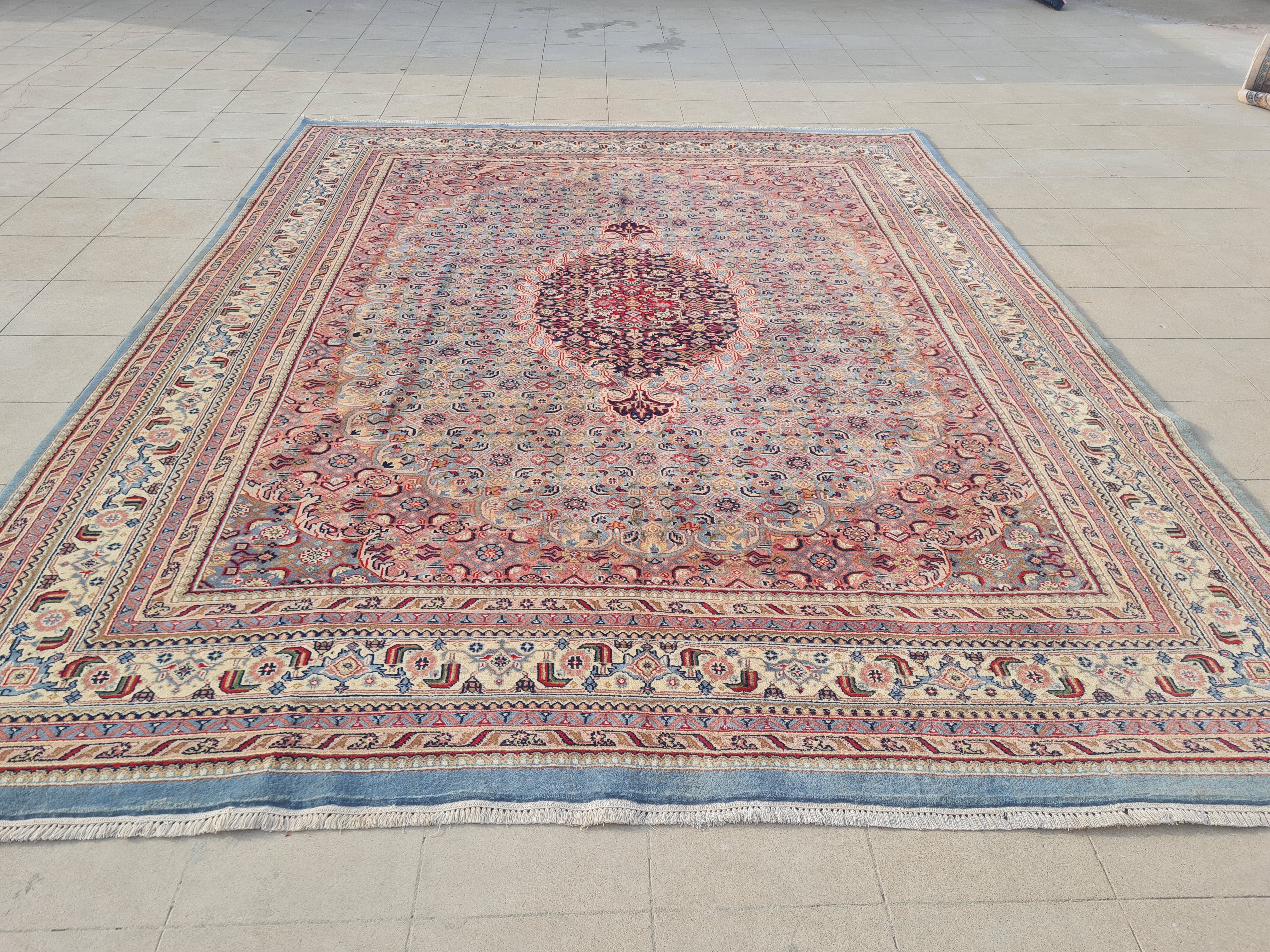 10' x 8' Ft. Authentic Persian Bijar Mahi Design Hand Knotted Fine Wool Large Area Rug BR2505