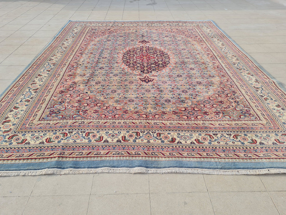10' x 8' Ft. Authentic Persian Bijar Mahi Design Hand Knotted Fine Wool Large Area Rug BR2505