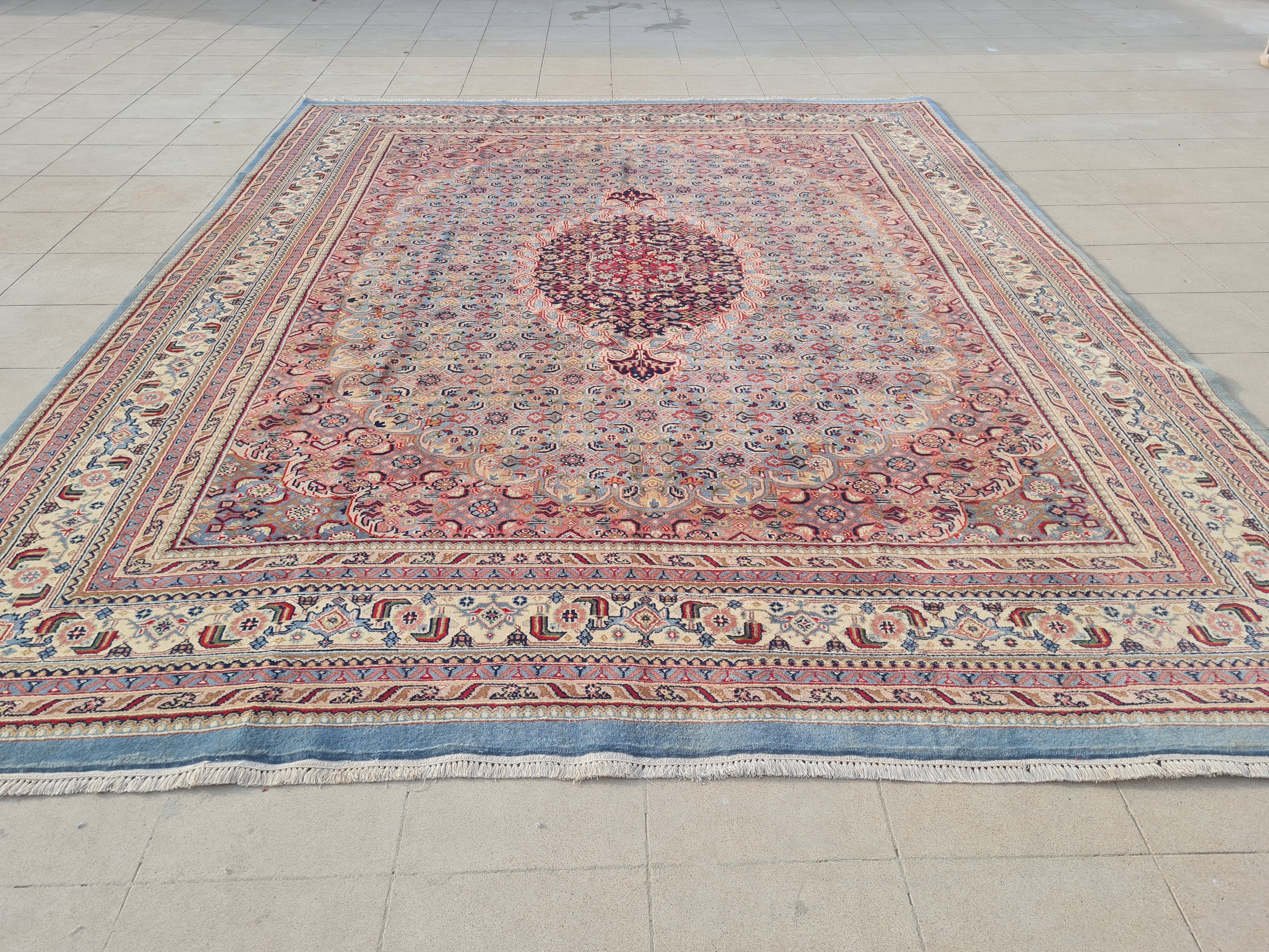 10' x 8' Ft. Authentic Persian Bijar Mahi Design Hand Knotted Fine Wool Large Area Rug BR2505