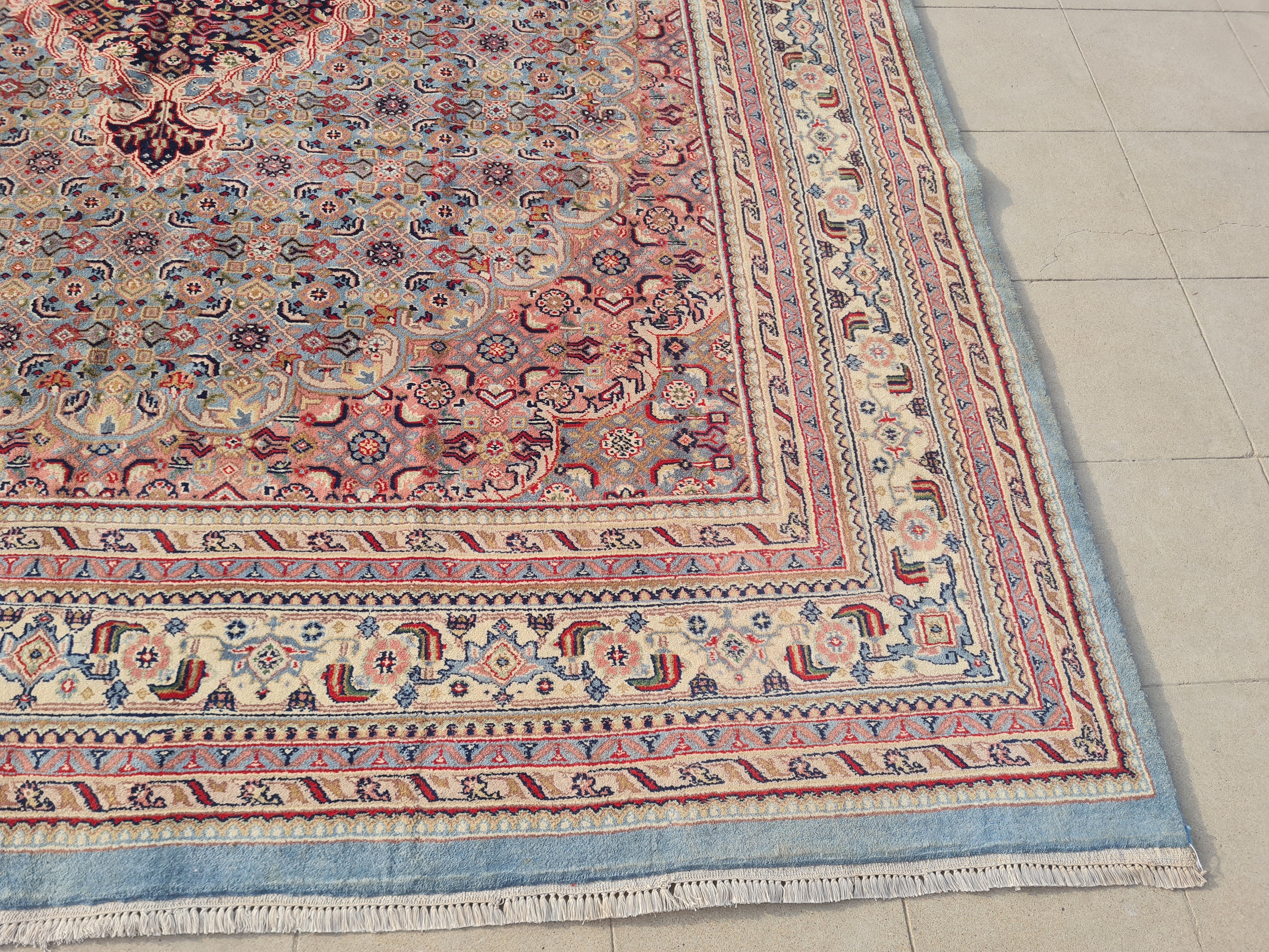 10' x 8' Ft. Authentic Persian Bijar Mahi Design Hand Knotted Fine Wool Large Area Rug BR2505
