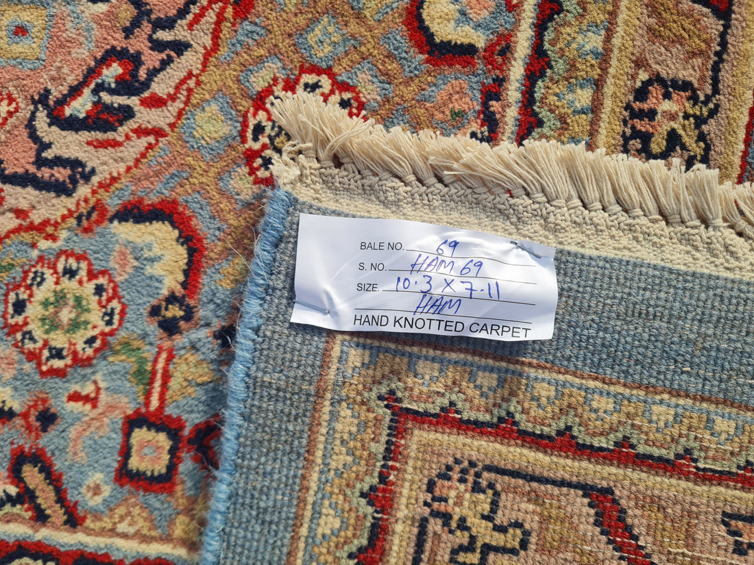 10' x 8' Ft. Authentic Persian Bijar Mahi Design Hand Knotted Fine Wool Large Area Rug BR2505