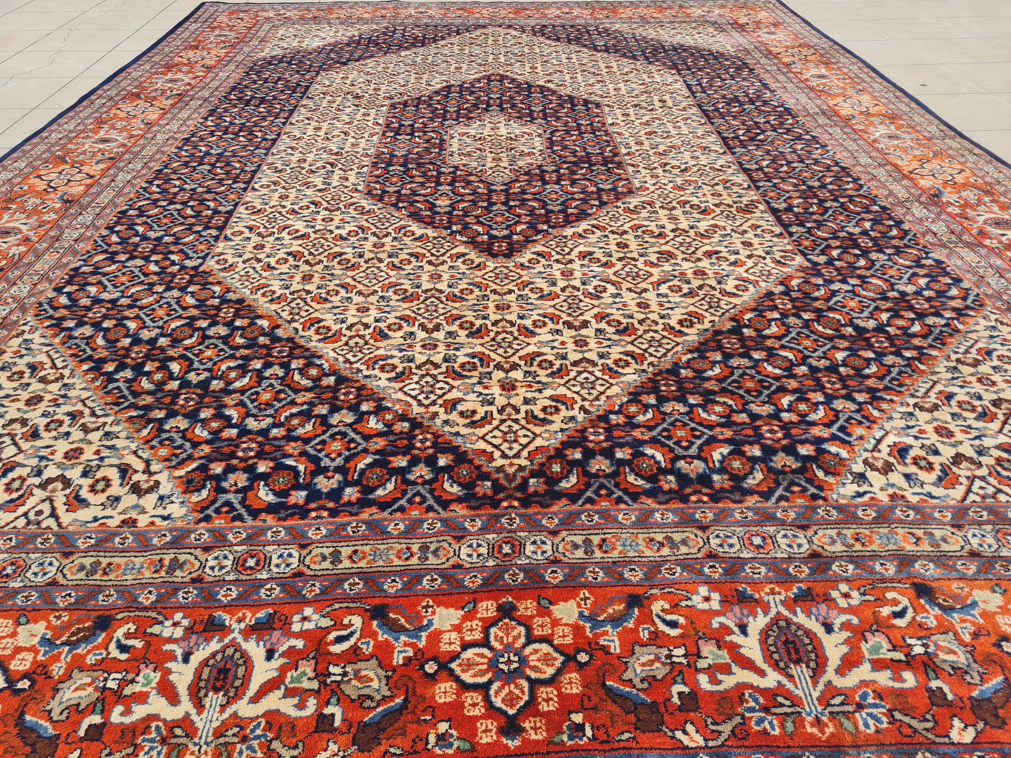 11’x 8’ Ft. Authentic Vintage Persian Bijar MAHI Hand Knotted Rug BR2506