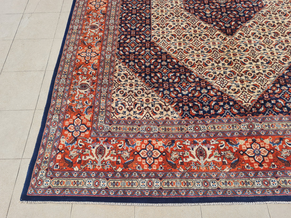 11’x 8’ Ft. Authentic Vintage Persian Bijar MAHI Hand Knotted Rug BR2506