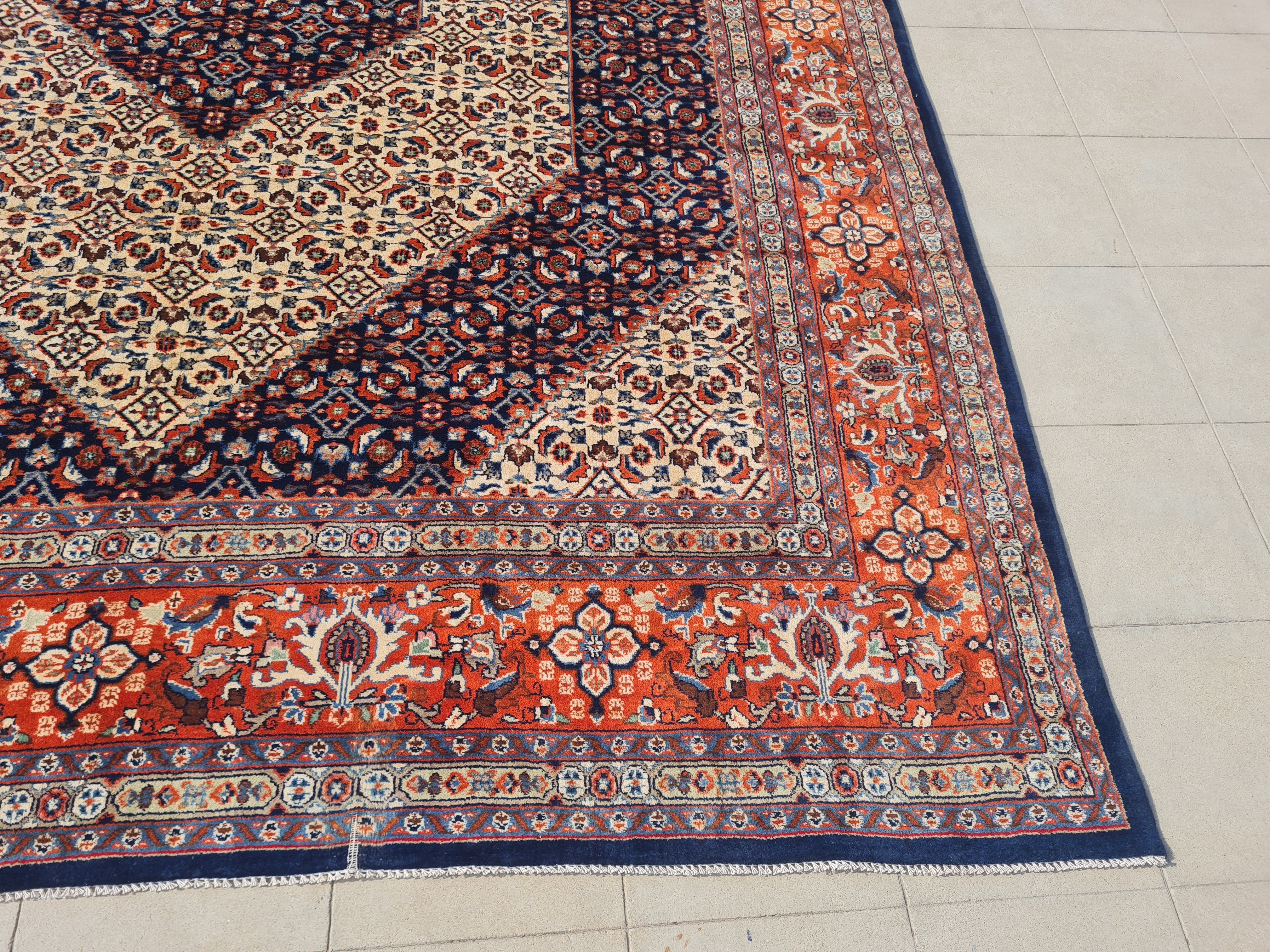 11’x 8’ Ft. Authentic Vintage Persian Bijar MAHI Hand Knotted Rug BR2506