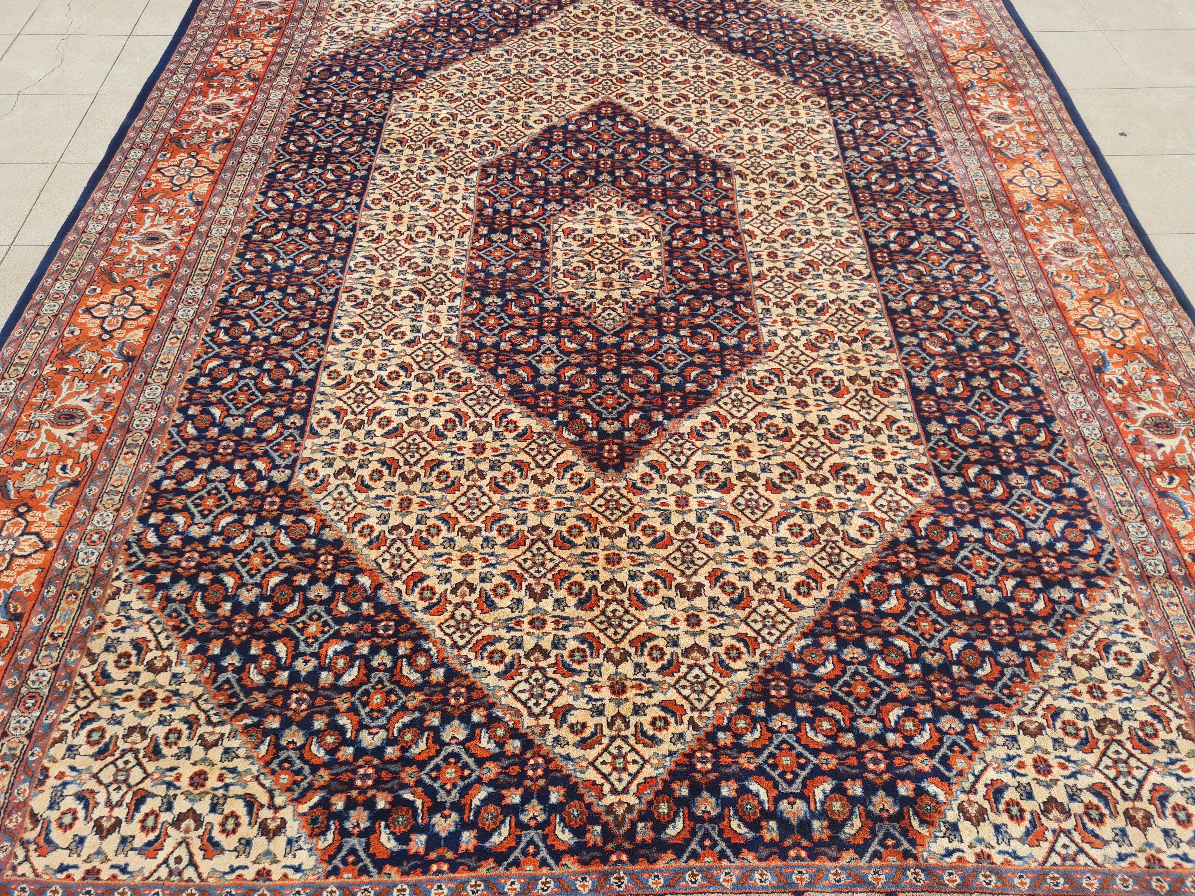 11’x 8’ Ft. Authentic Vintage Persian Bijar MAHI Hand Knotted Rug BR2506