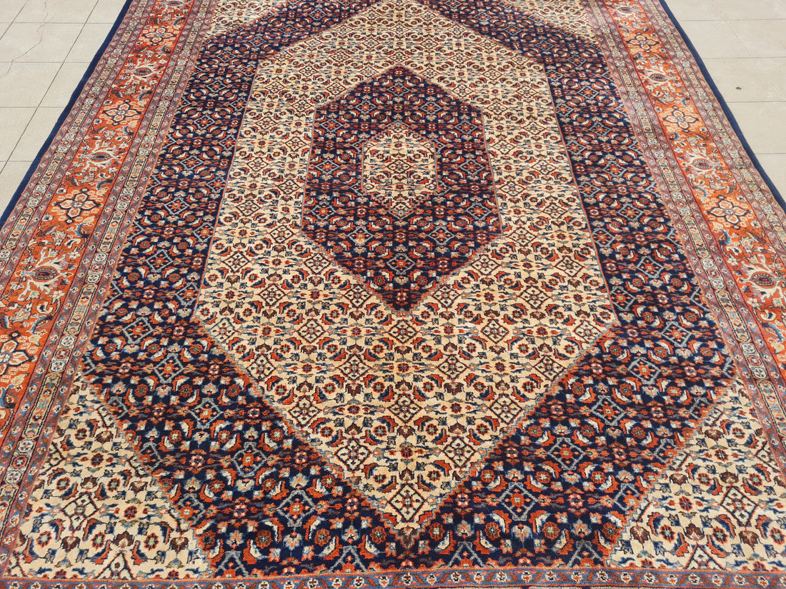 11’x 8’ Ft. Authentic Vintage Persian Bijar MAHI Hand Knotted Rug BR2506