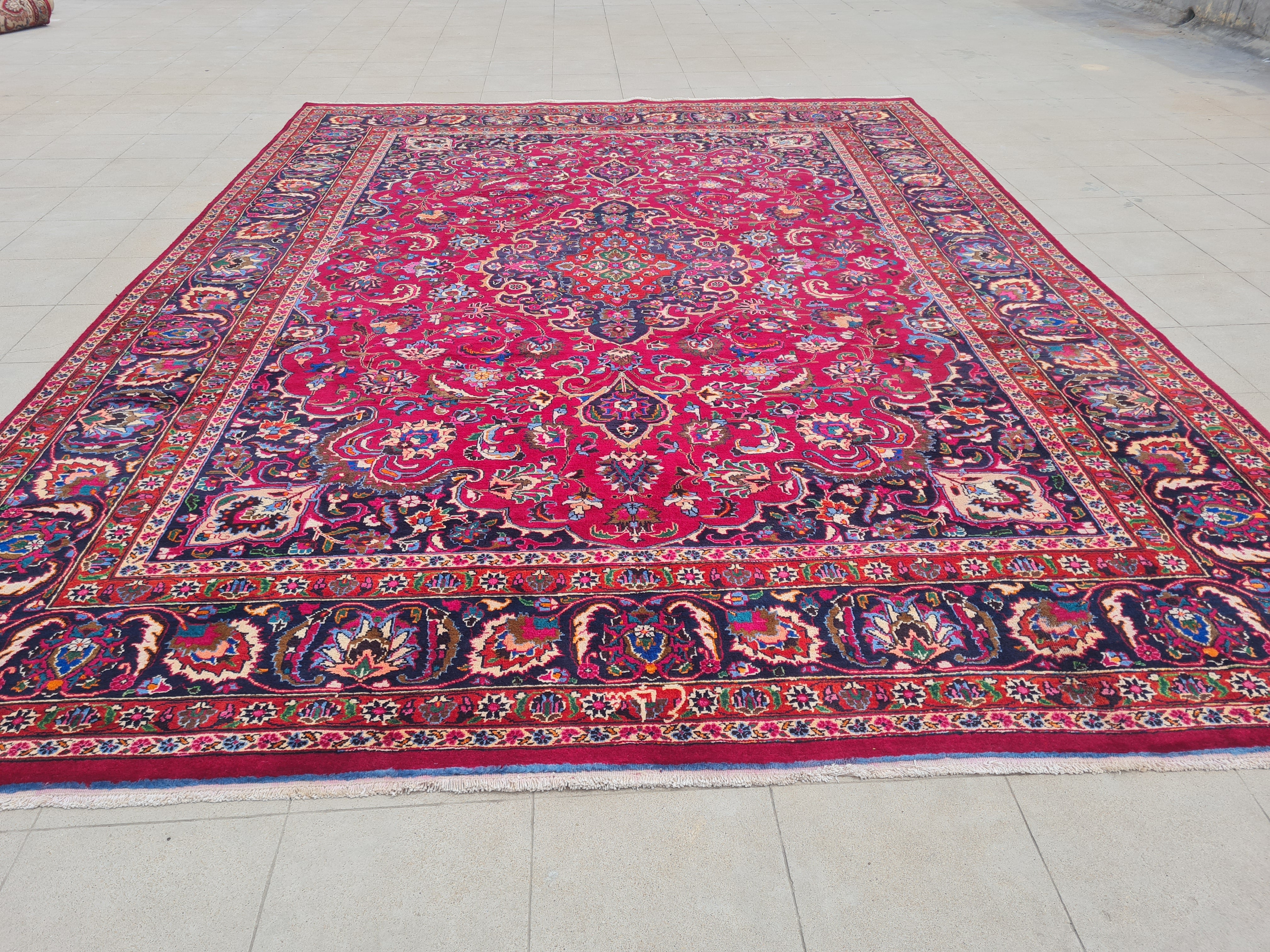 11' x 8' Ft. Authentic Persian Qashoun Hand Knotted Fine Wool Large Area Rug BR2508