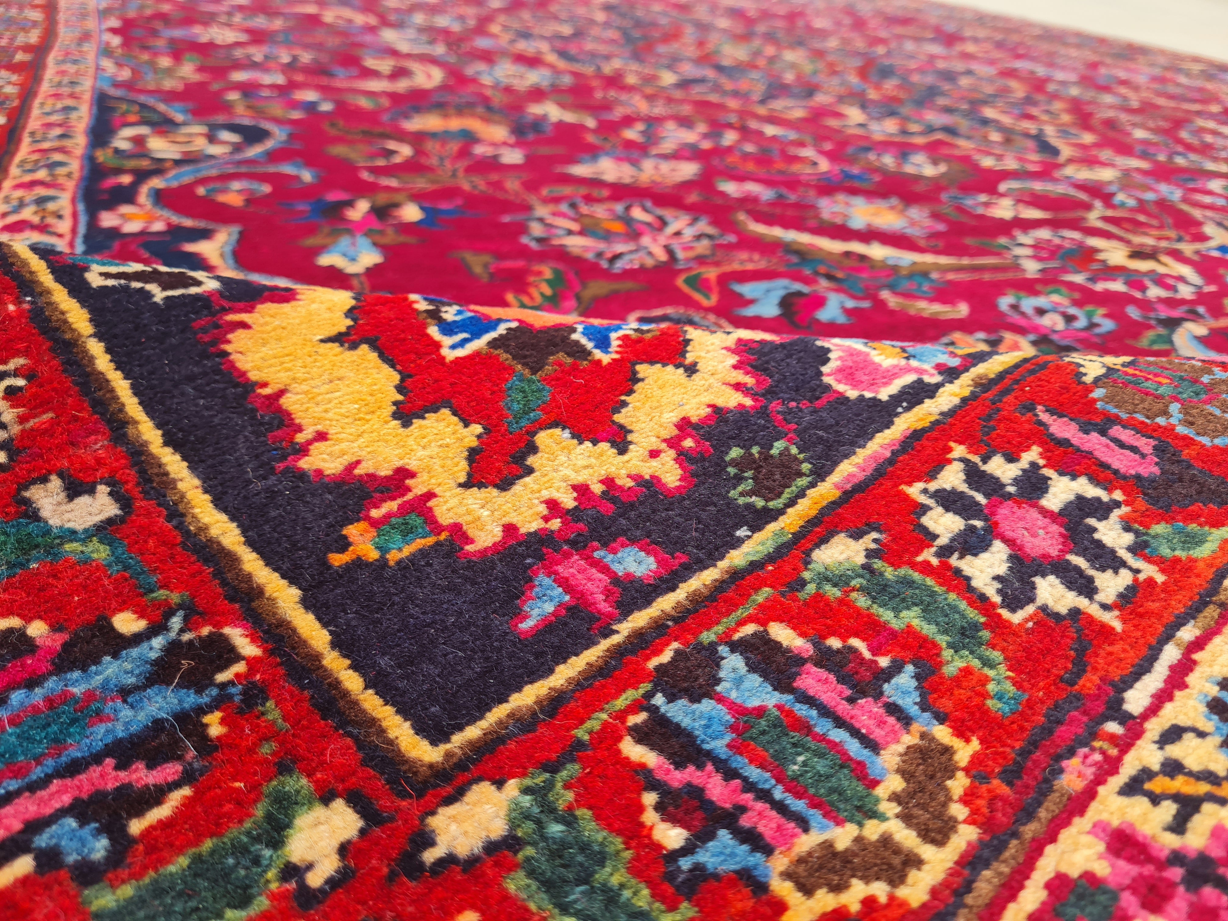11' x 8' Ft. Authentic Persian Qashoun Hand Knotted Fine Wool Large Area Rug BR2508