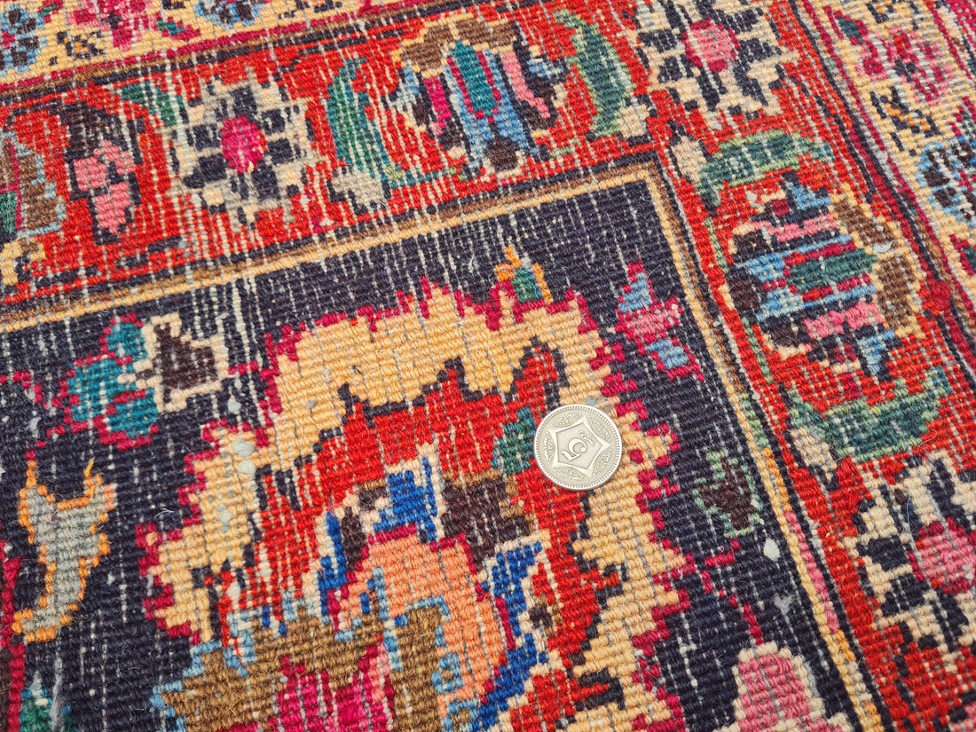 11' x 8' Ft. Authentic Persian Qashoun Hand Knotted Fine Wool Large Area Rug BR2508
