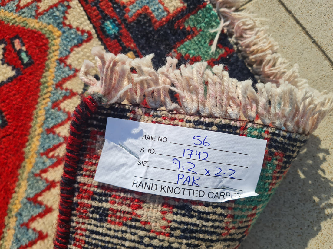 9.2' x 2.2' Ft. Authentic Vintage Persian Hamadan Hand Knotted Fine Wool Runner / Rug BR1742