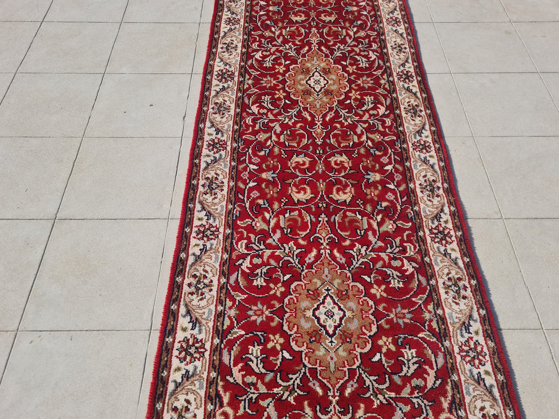 10' x 3' Ft. Authentic Vintage Tabriz Hand Knotted Fine Wool Runner / Rug BR1743