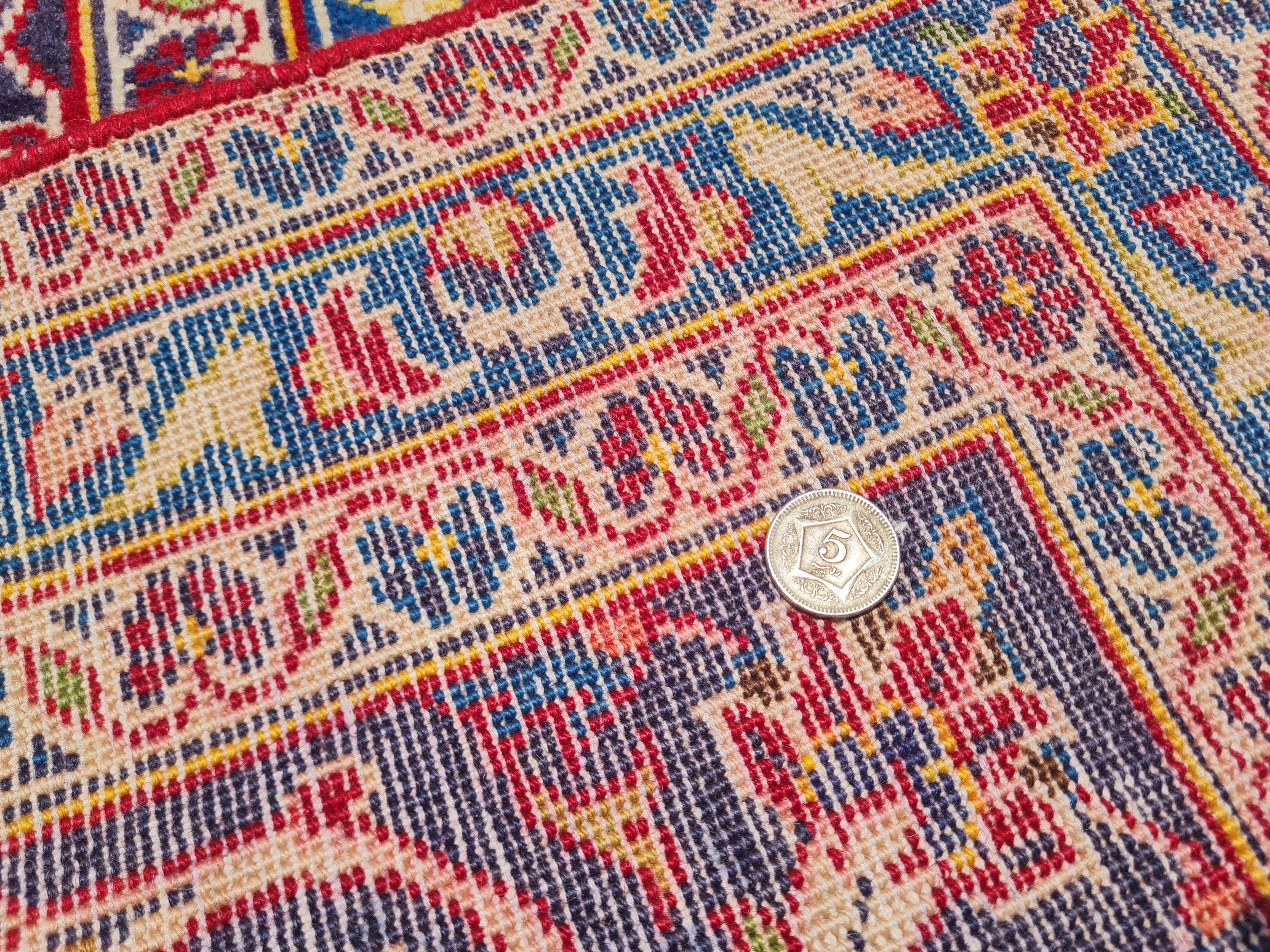 12.4' x 9.6' Ft. Authentic Vintage Persian Kashan Hand Knotted Fine Wool Area Rug - BR2517