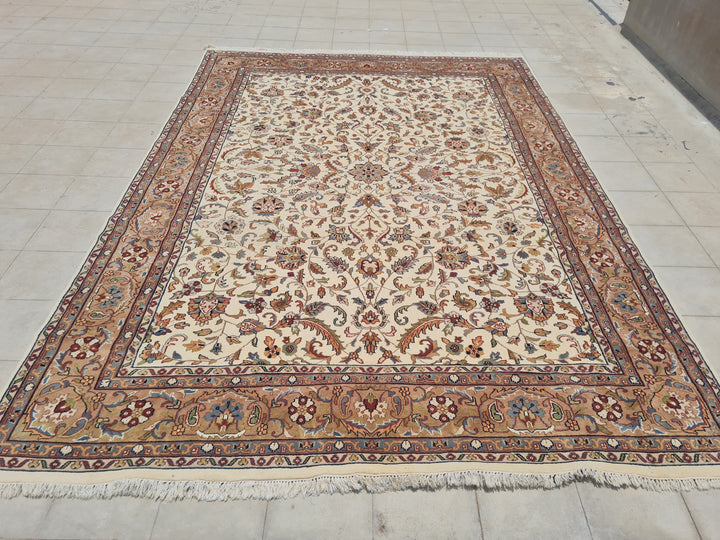 11.7’x 8.2’ Ft. Authentic Vintage Persian Tabriz Circa Hand Knotted Rug BR2619