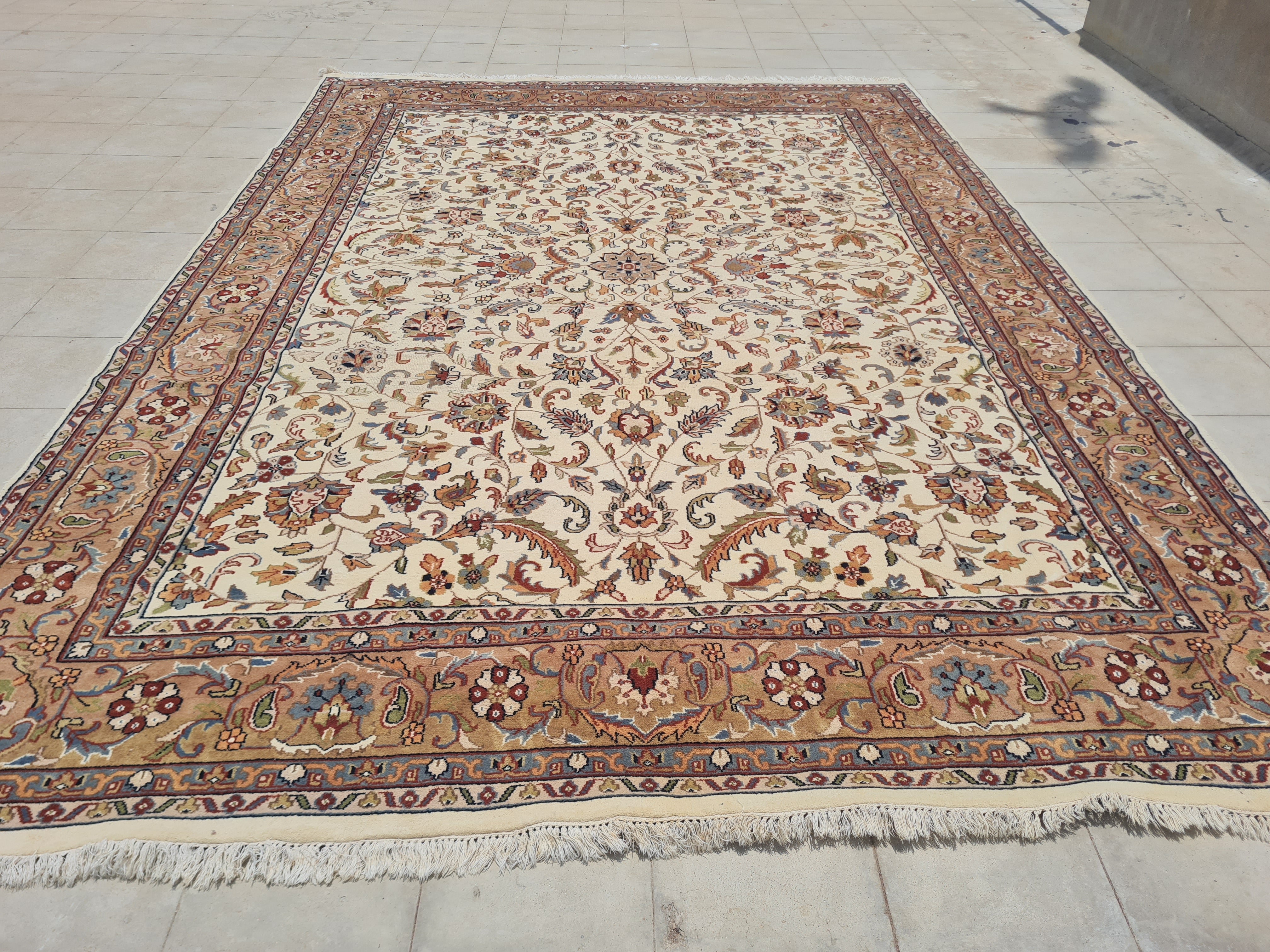11.7’x 8.2’ Ft. Authentic Vintage Persian Tabriz Circa Hand Knotted Rug BR2619