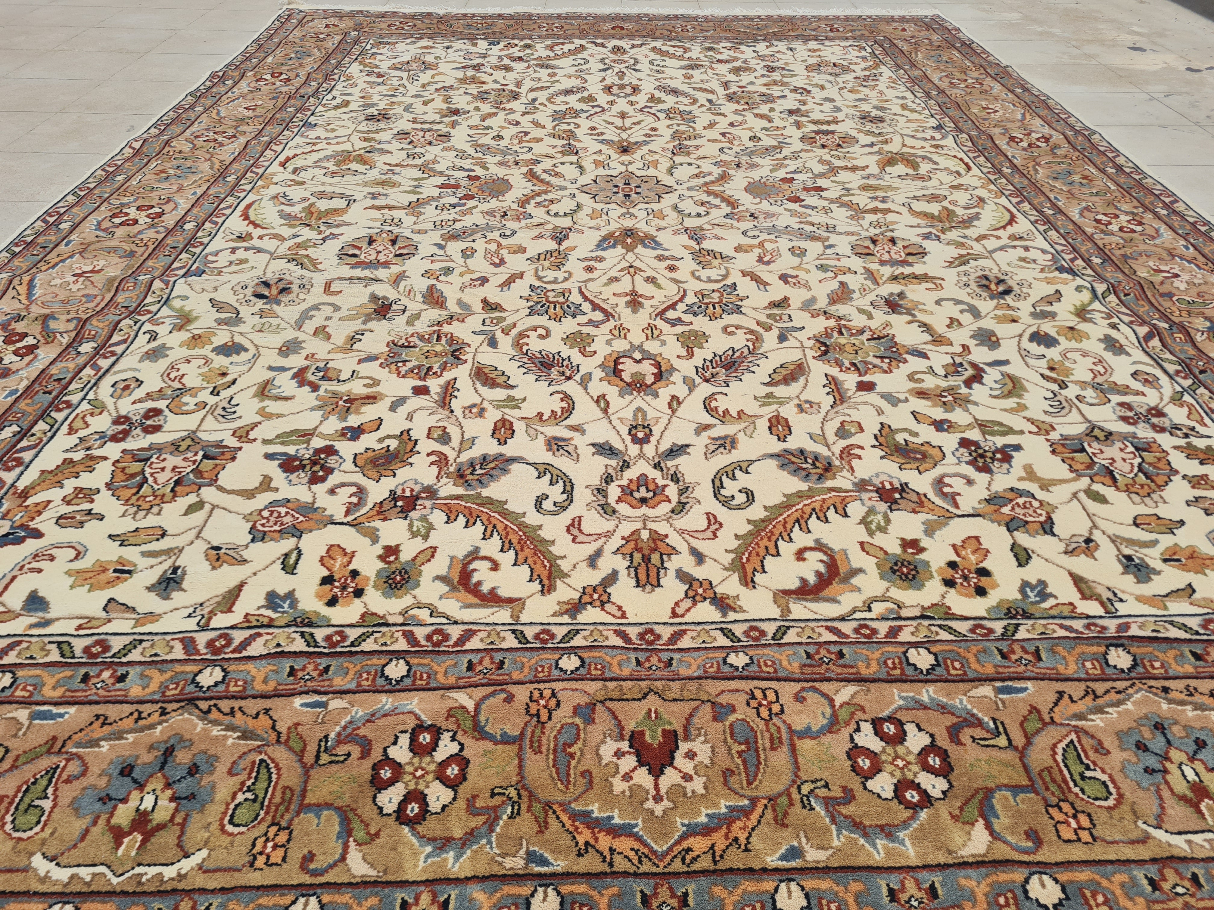 11.7’x 8.2’ Ft. Authentic Vintage Persian Tabriz Circa Hand Knotted Rug BR2619