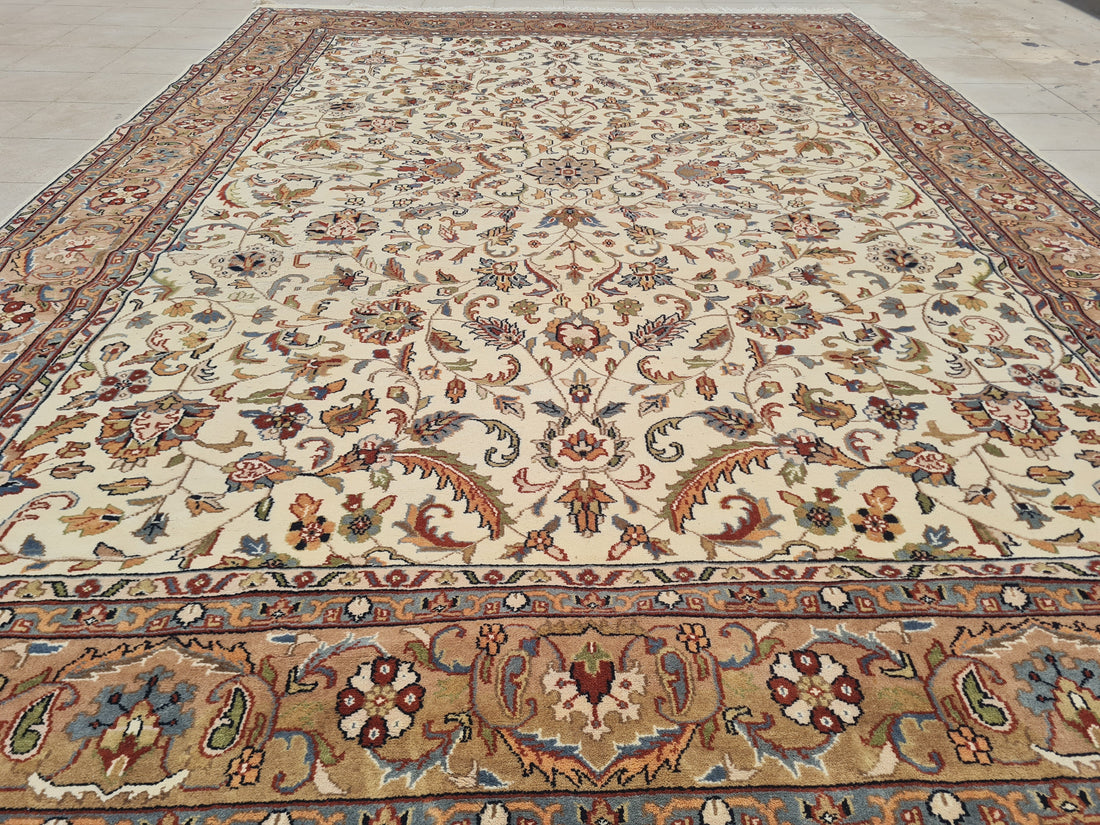 11.7’x 8.2’ Ft. Authentic Vintage Persian Tabriz Circa Hand Knotted Rug BR2619