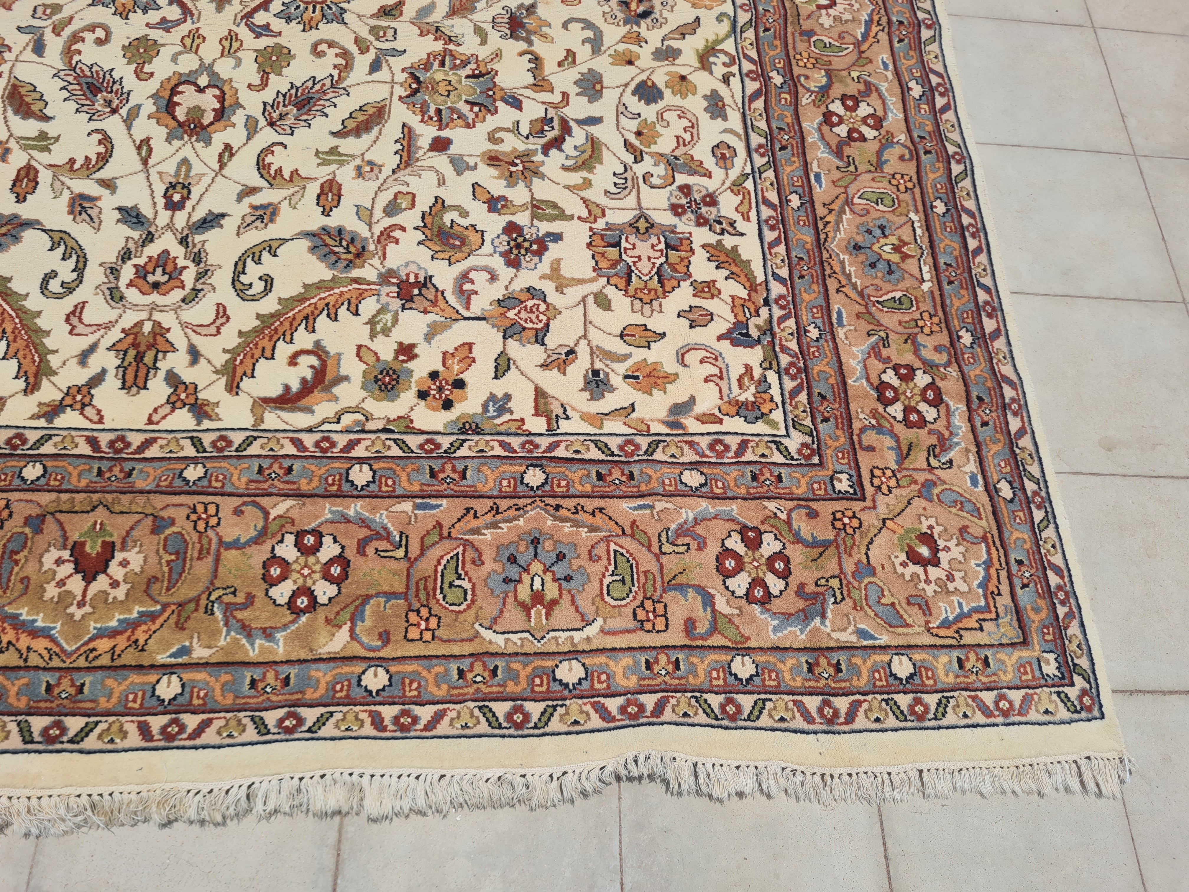 11.7’x 8.2’ Ft. Authentic Vintage Persian Tabriz Circa Hand Knotted Rug BR2619