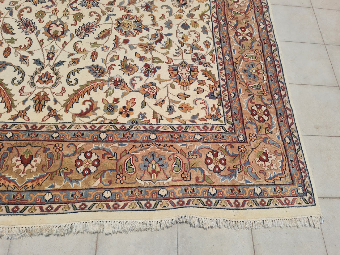 11.7’x 8.2’ Ft. Authentic Vintage Persian Tabriz Circa Hand Knotted Rug BR2619