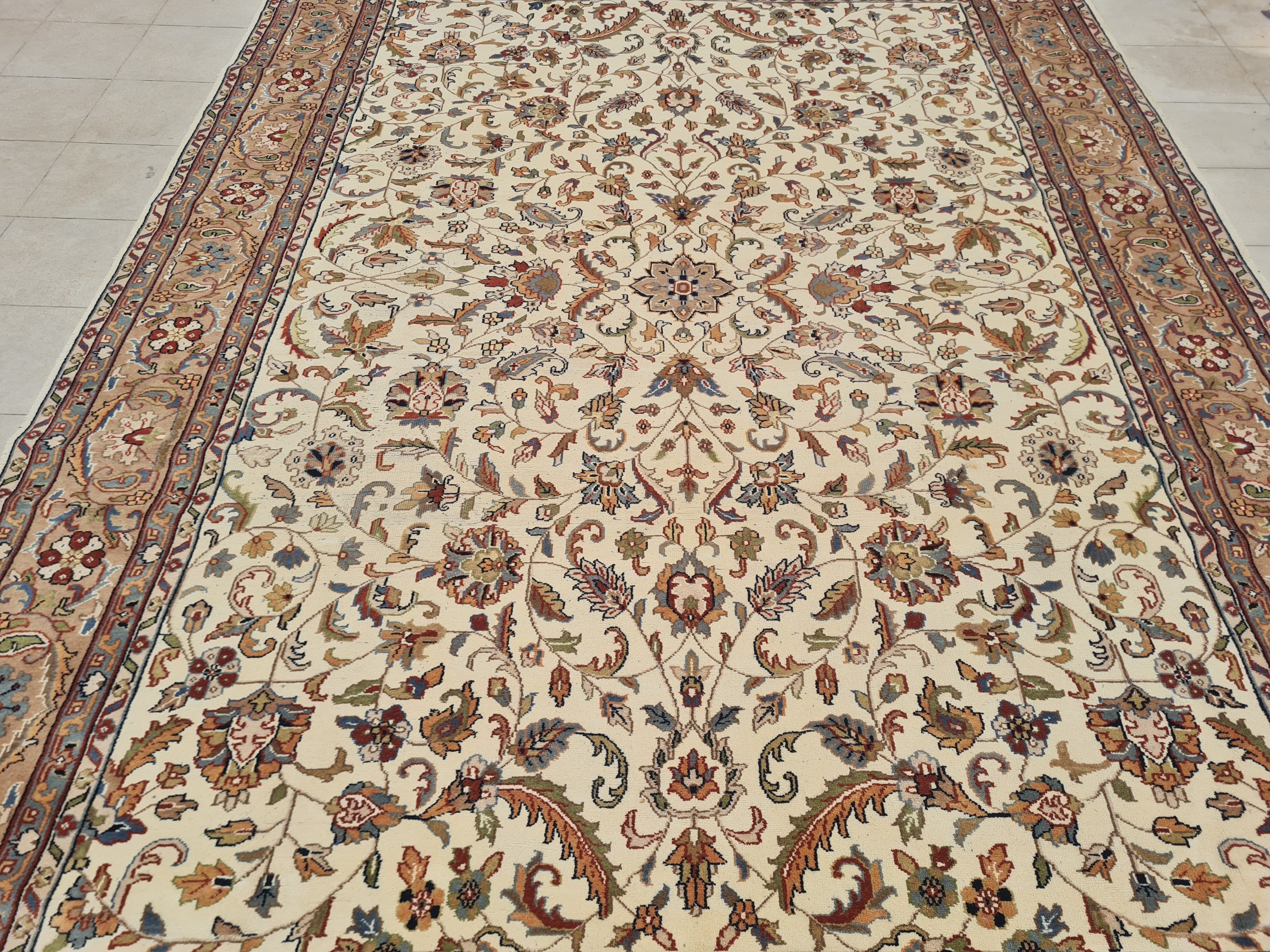 11.7’x 8.2’ Ft. Authentic Vintage Persian Tabriz Circa Hand Knotted Rug BR2619