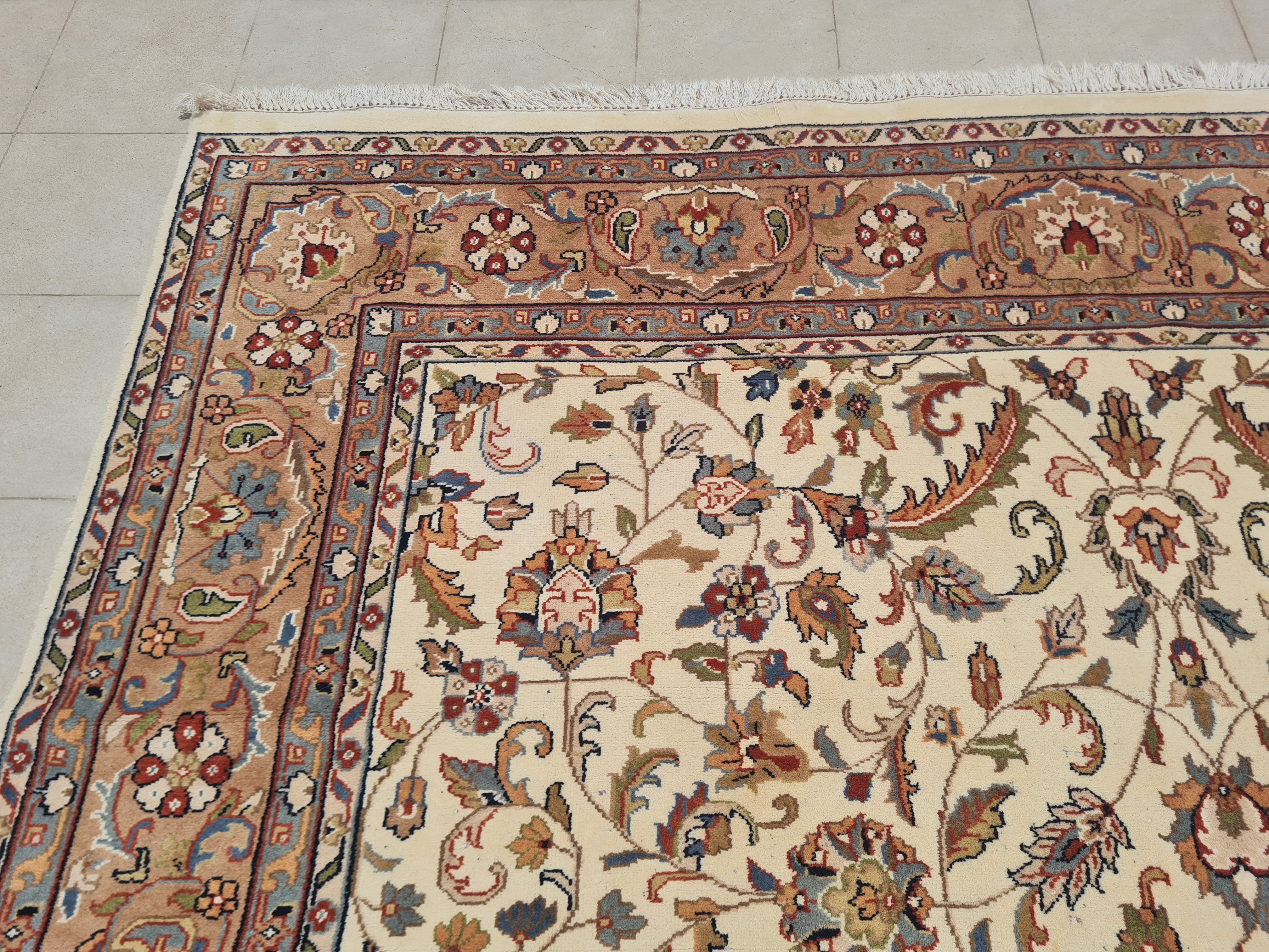 11.7’x 8.2’ Ft. Authentic Vintage Persian Tabriz Circa Hand Knotted Rug BR2619