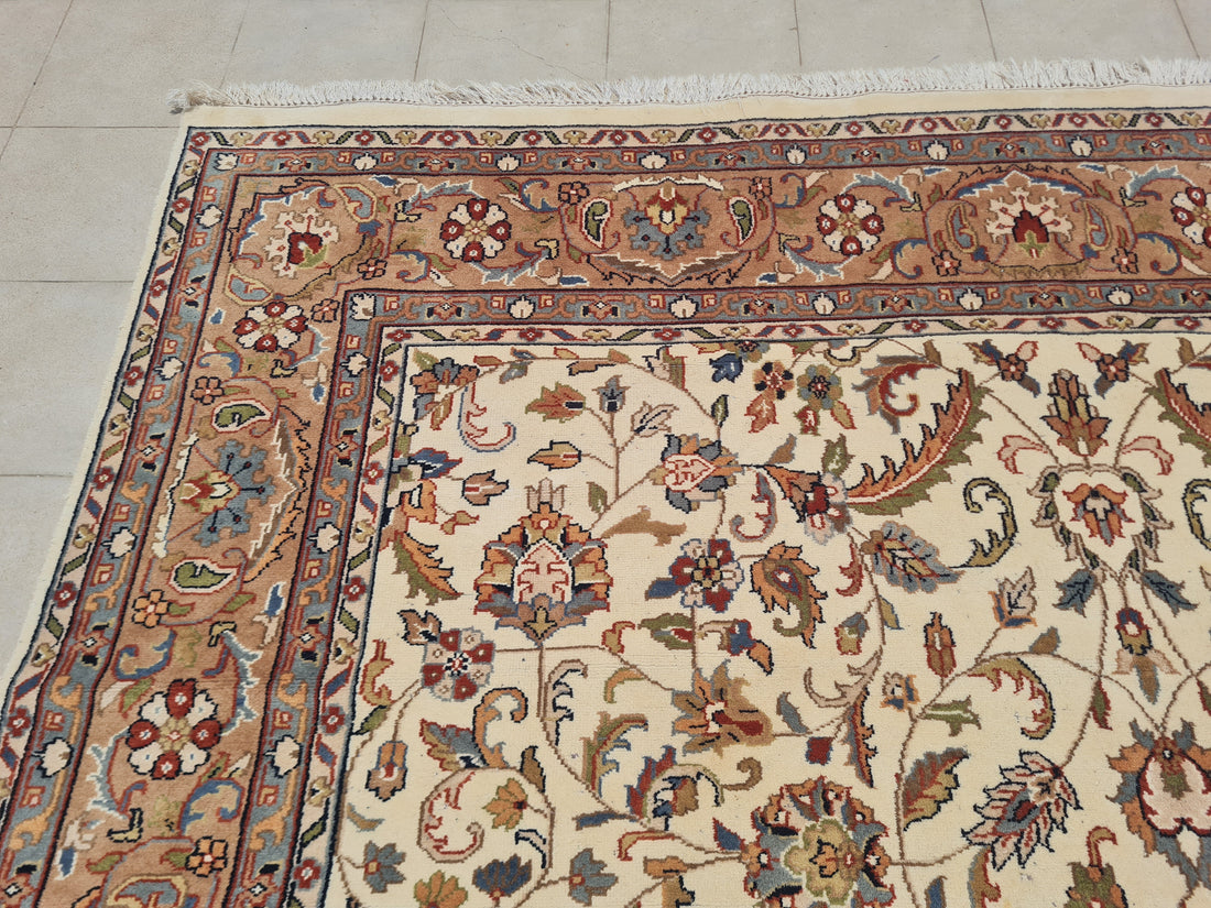 11.7’x 8.2’ Ft. Authentic Vintage Persian Tabriz Circa Hand Knotted Rug BR2619