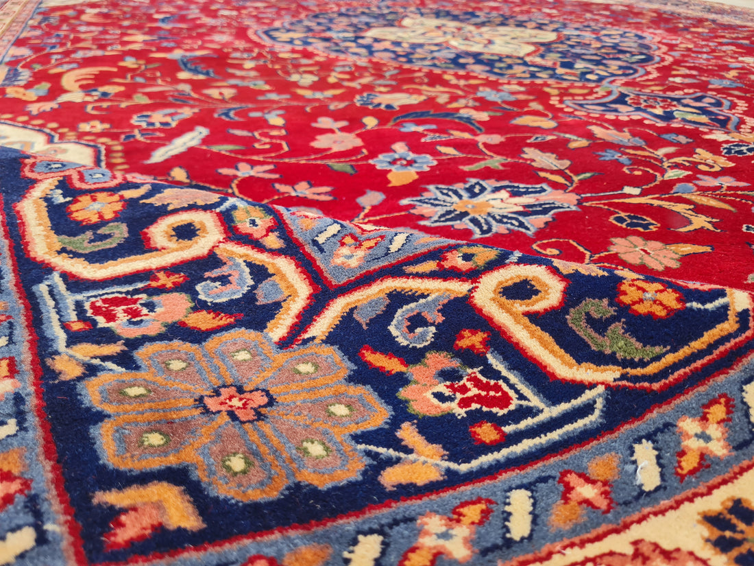 11’x 8’ Ft. Ft. Authentic Vintage Indian Qashan Circa Hand Knotted Rug – BR2361