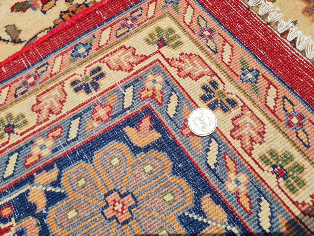 11’x 8’ Ft. Ft. Authentic Vintage Indian Qashan Circa Hand Knotted Rug – BR2361