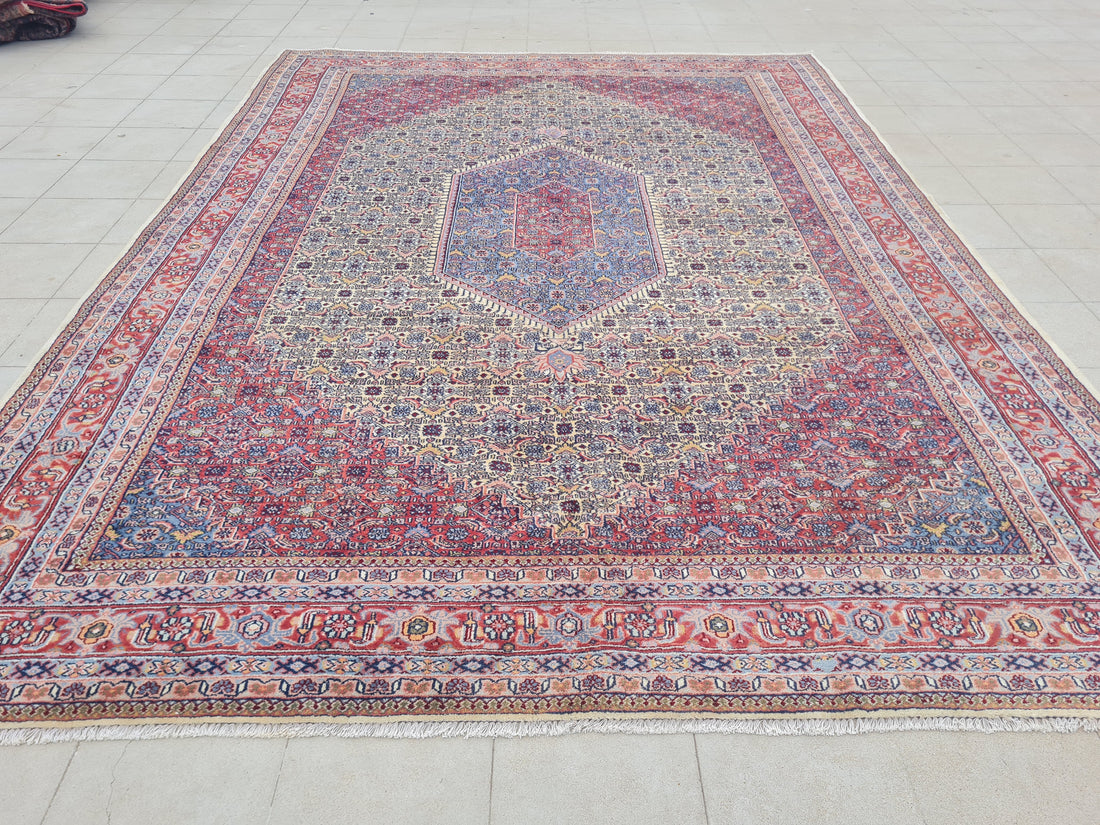 11’x 8’ Ft. Authentic Vintage Persian Moud MAHI Hand Knotted Rug BR2654