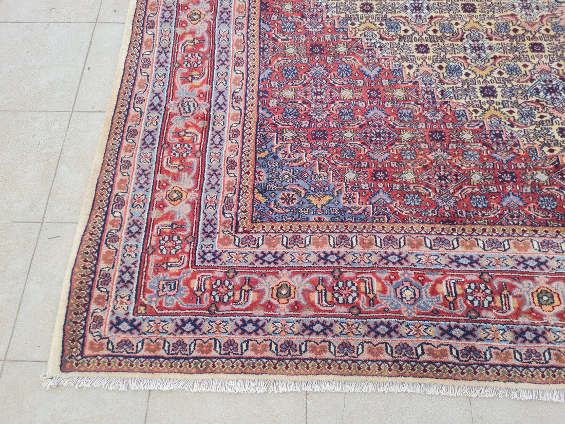 11’x 8’ Ft. Authentic Vintage Persian Moud MAHI Hand Knotted Rug BR2654