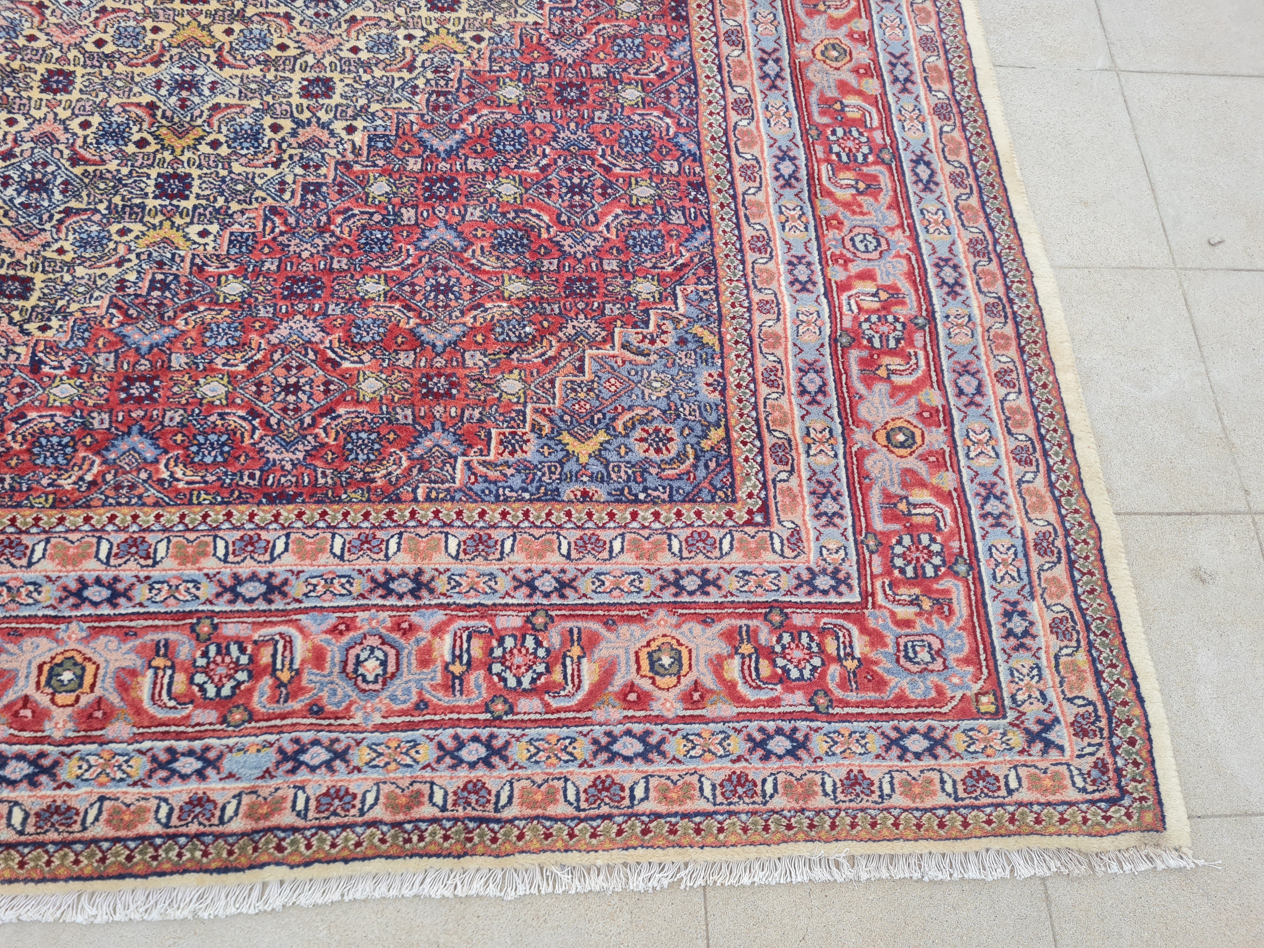 11’x 8’ Ft. Authentic Vintage Persian Moud MAHI Hand Knotted Rug BR2654