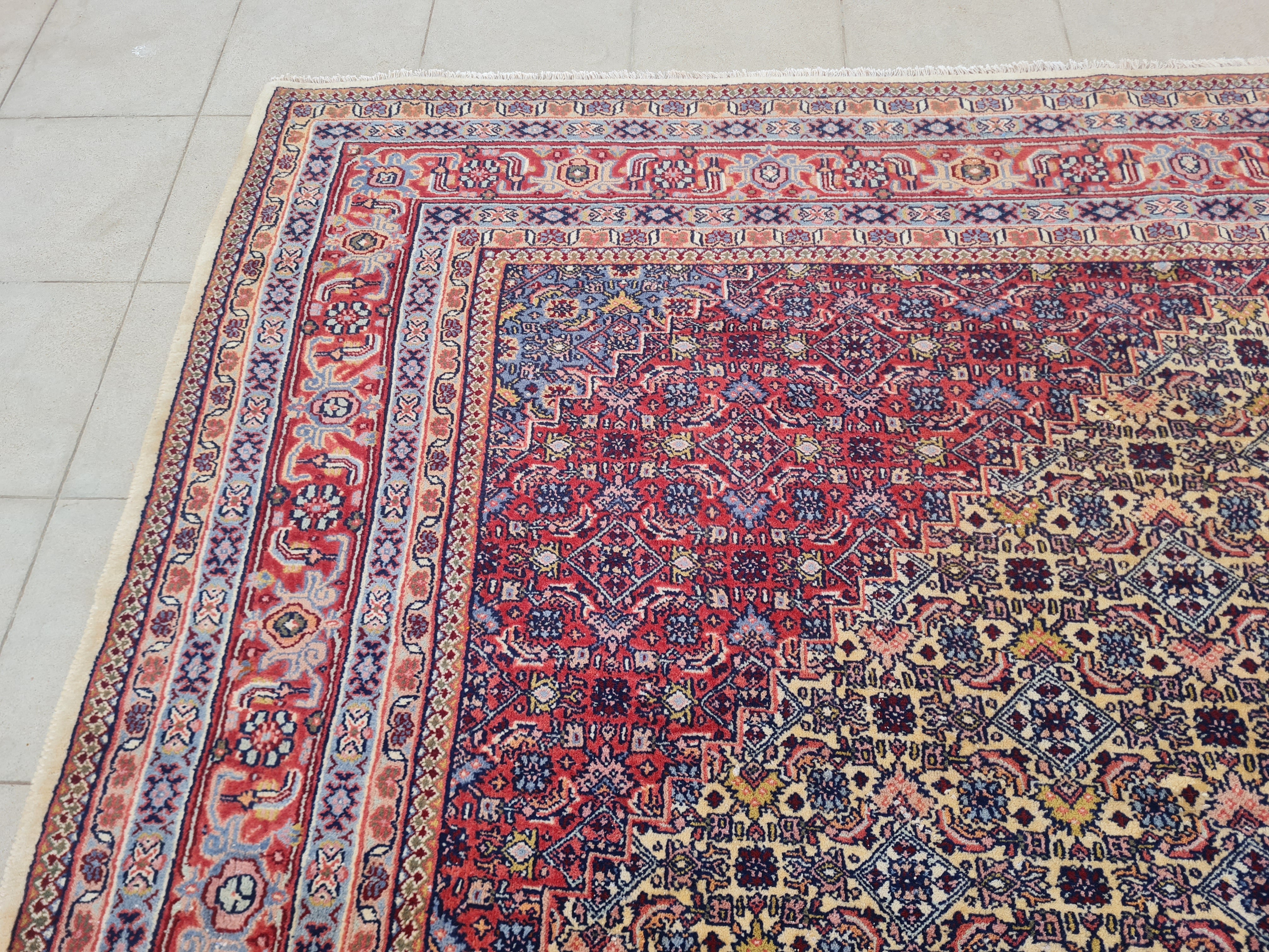 11’x 8’ Ft. Authentic Vintage Persian Moud MAHI Hand Knotted Rug BR2654