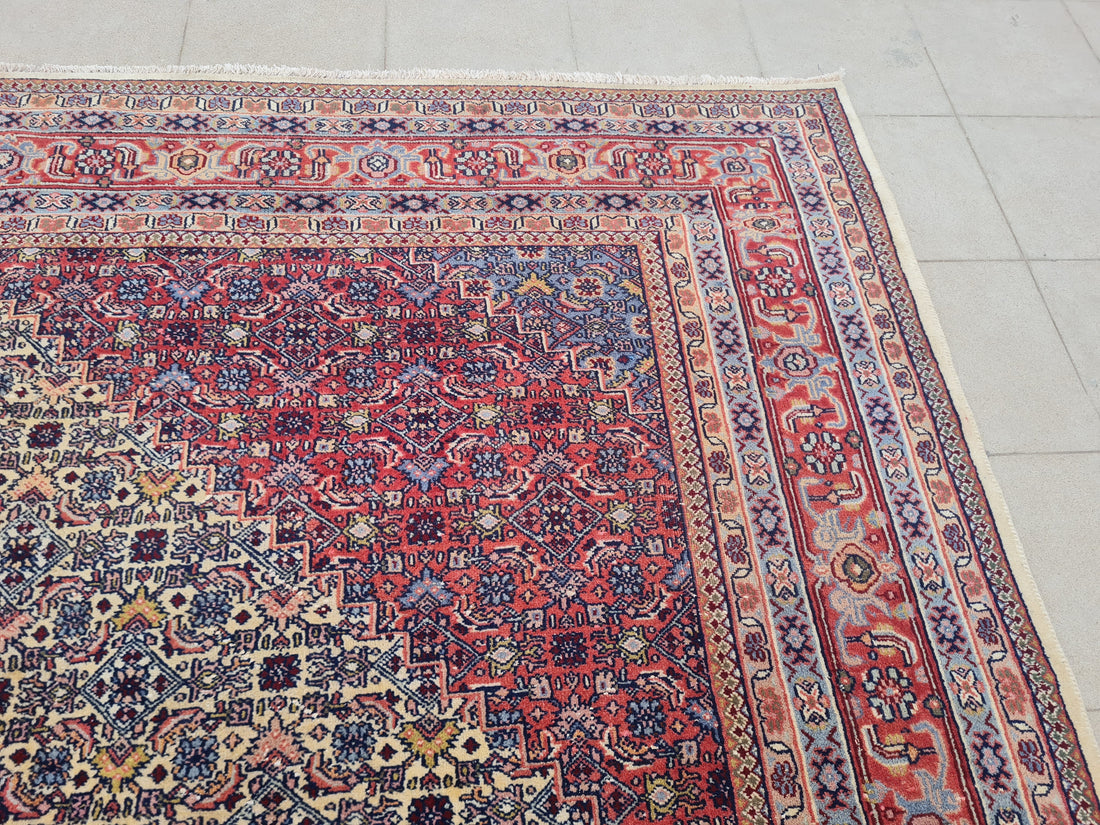 11’x 8’ Ft. Authentic Vintage Persian Moud MAHI Hand Knotted Rug BR2654