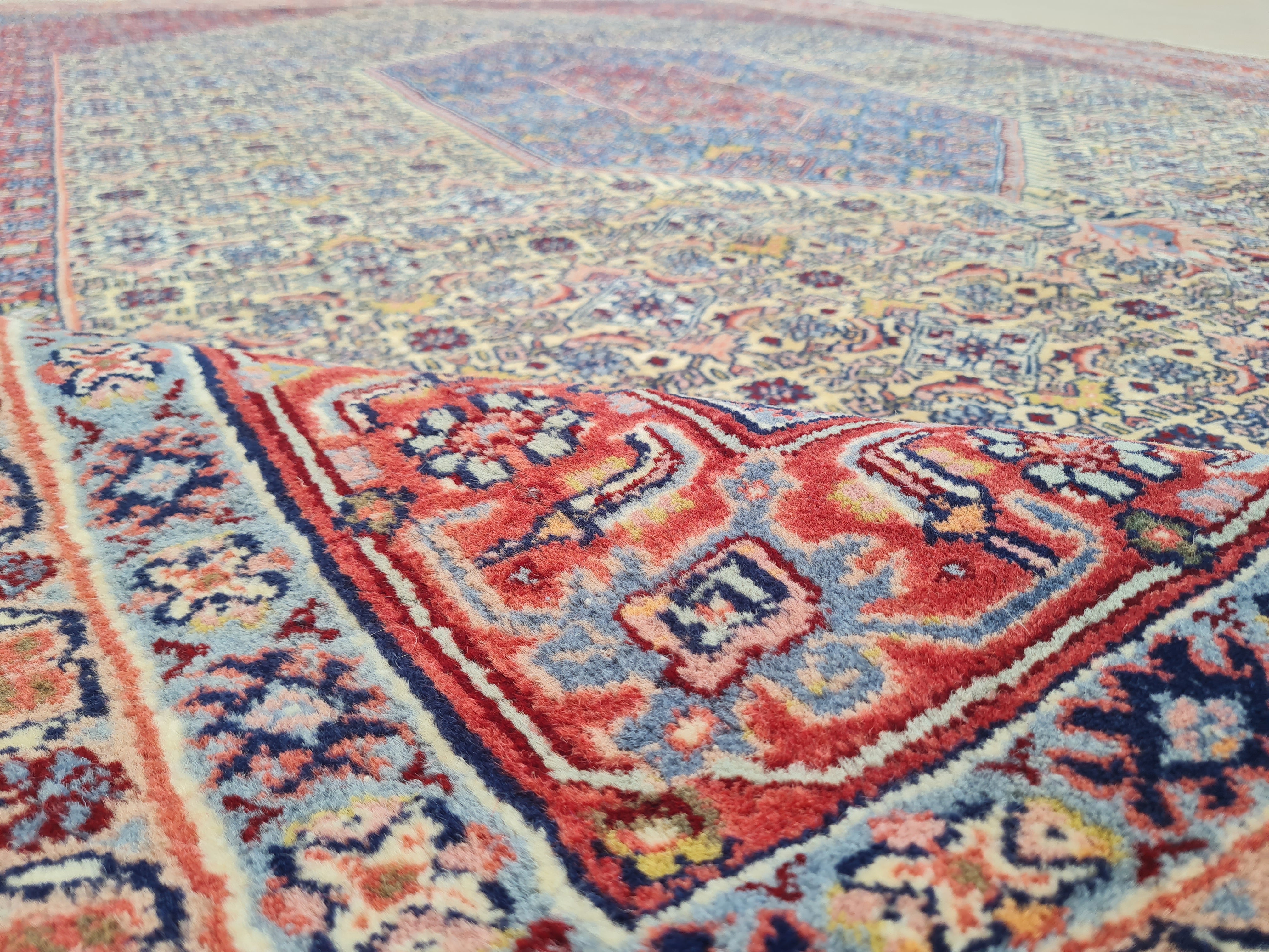 11’x 8’ Ft. Authentic Vintage Persian Moud MAHI Hand Knotted Rug BR2654