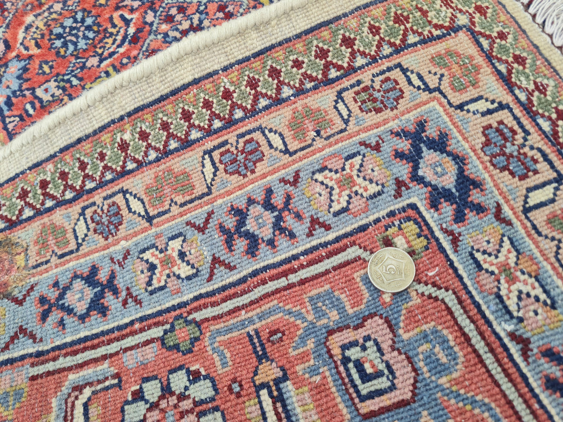 11’x 8’ Ft. Authentic Vintage Persian Moud MAHI Hand Knotted Rug BR2654