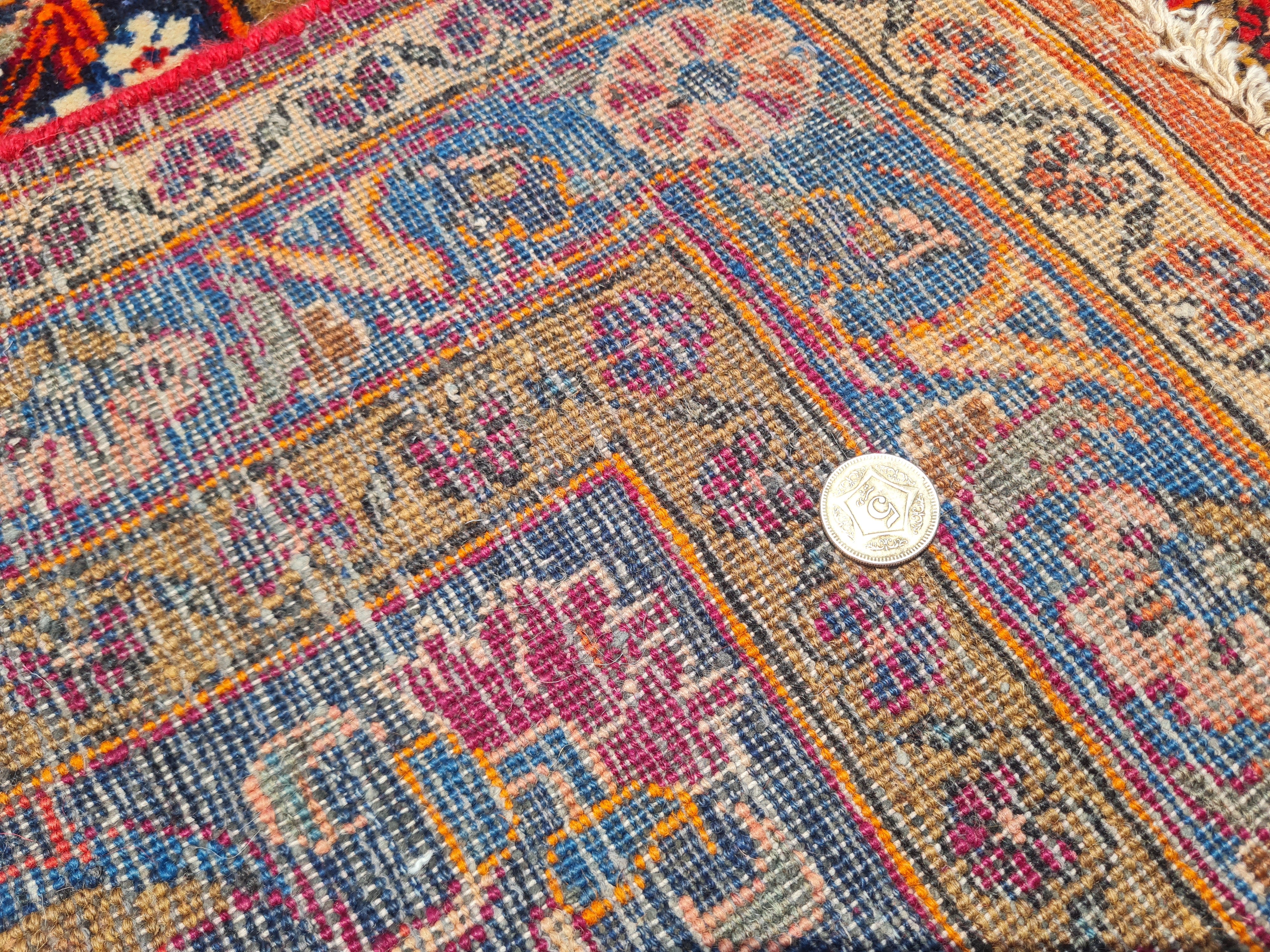 16 x 11 Ft. Authentic Vintage Persian Kashan Hand Knotted Fine Wool Area Rug - BR2661