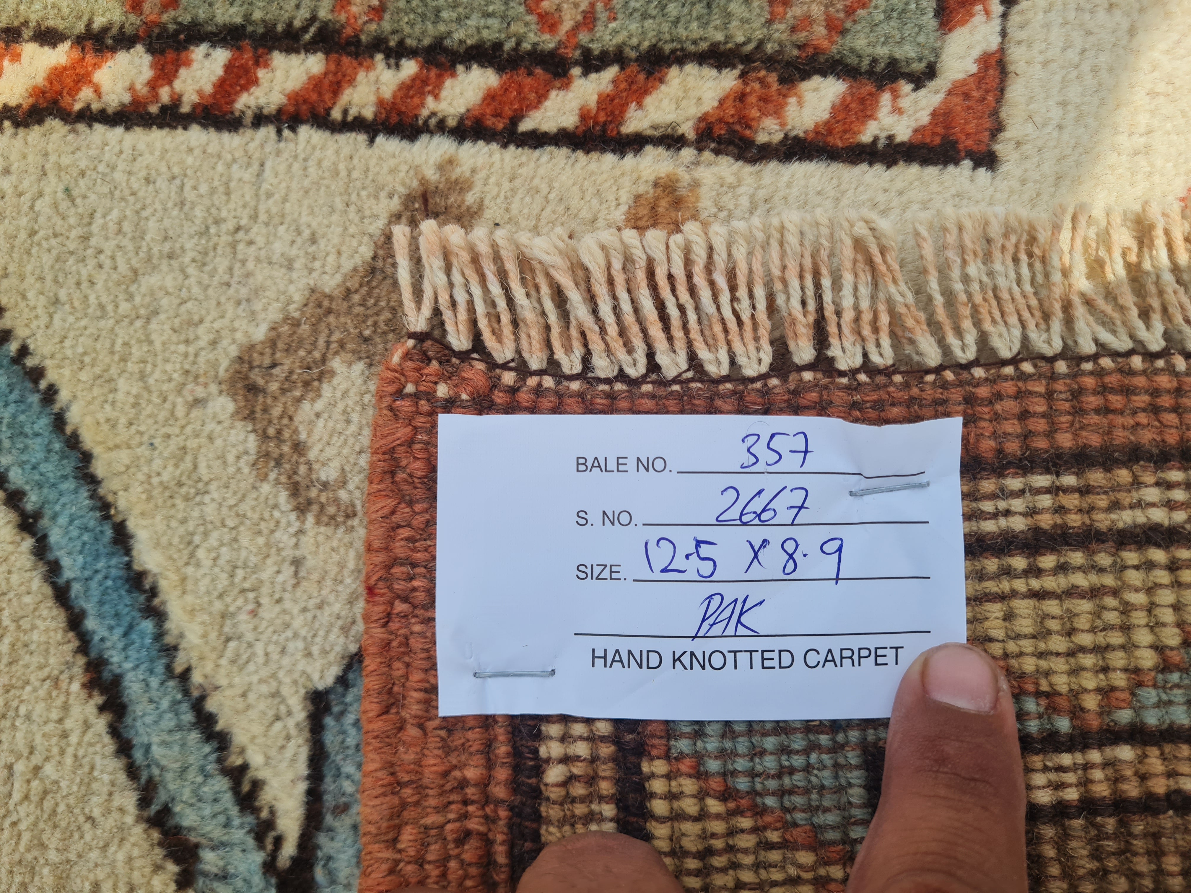 12' x 9' Authentic Vintage Turkish Kurdi Hand Knotted Fine Wool Area Rug BR2667