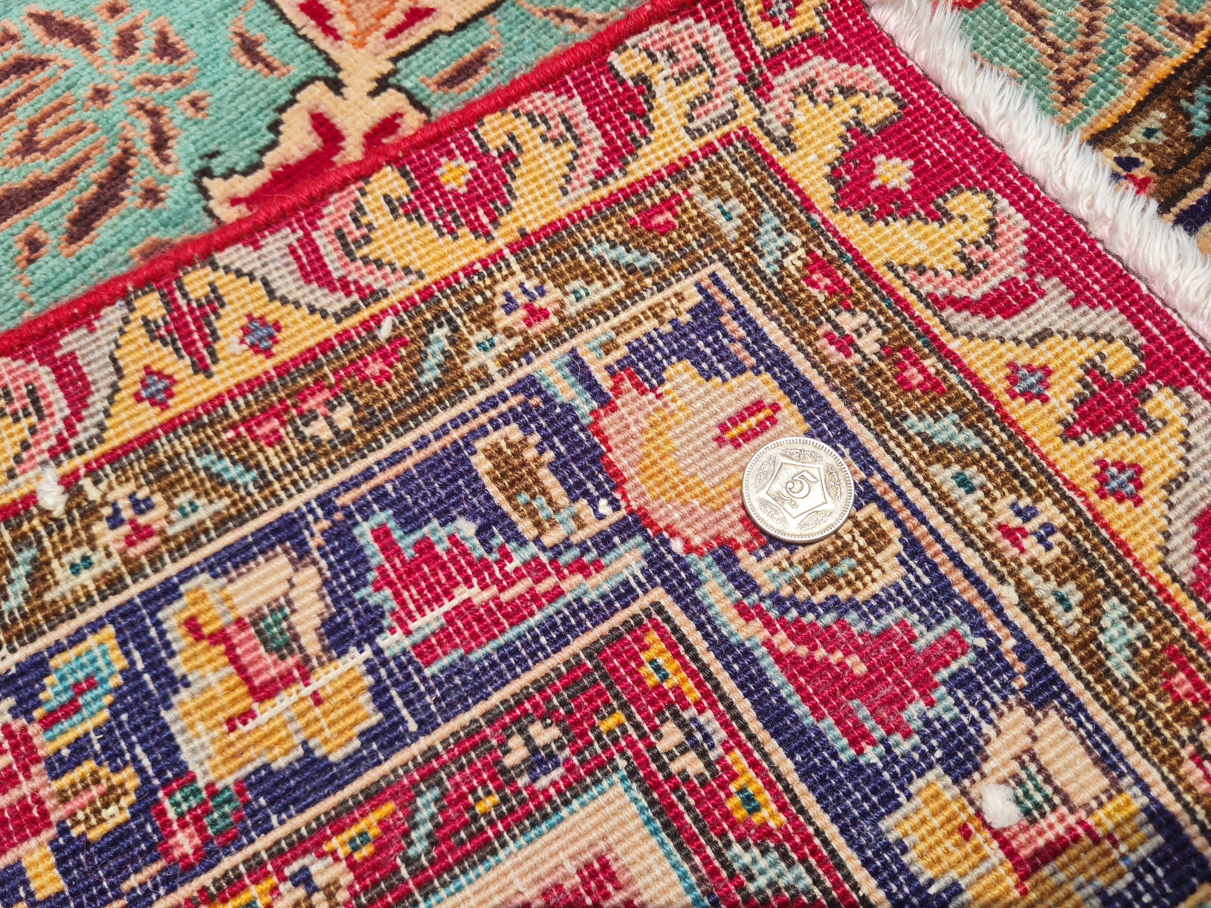 13' x 10' Authentic Vintage Persian Najafabad Isfahan Hand Knotted Fine Wool Area Rug BR2669