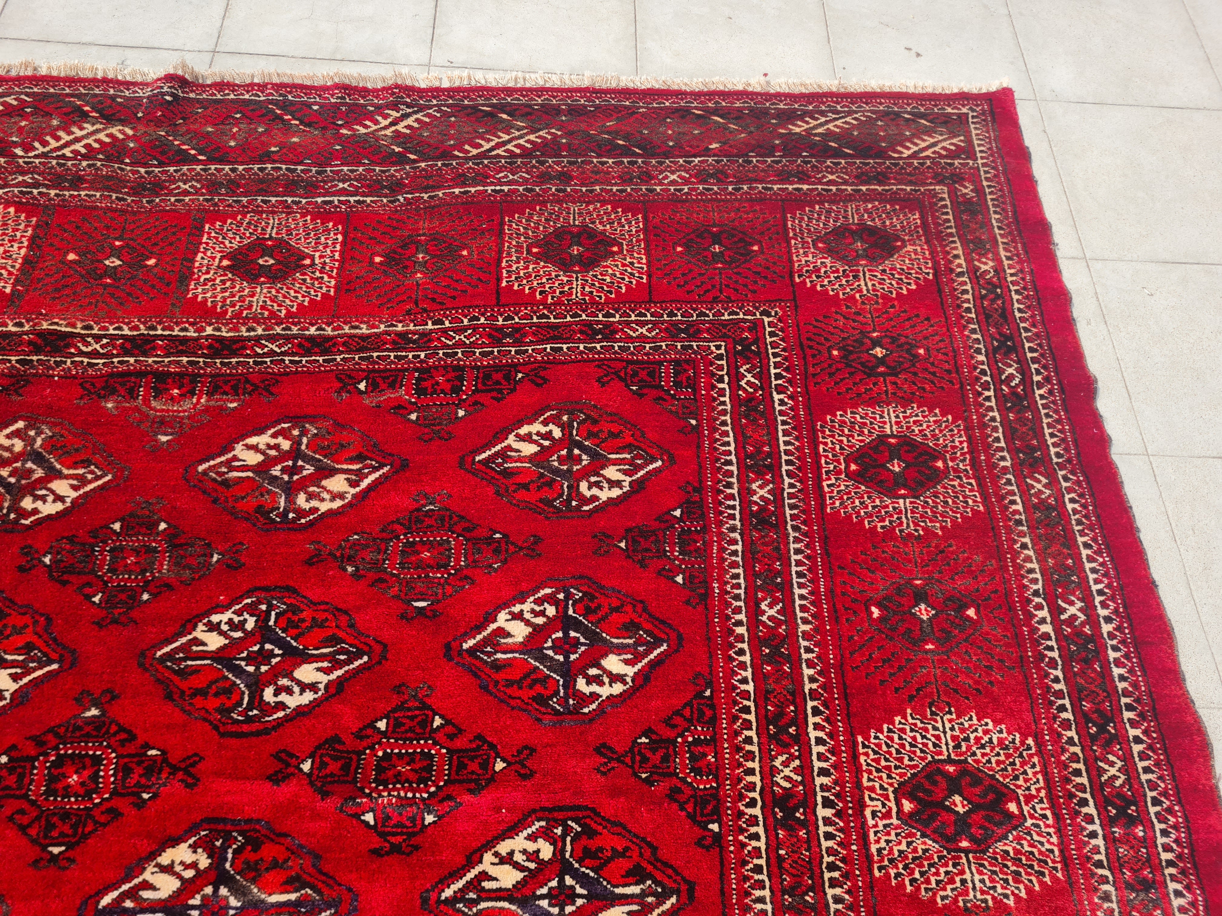 11’x 8’ Ft. Authentic Vintage Turkmen Sara Hand Knotted Rug – BR2676