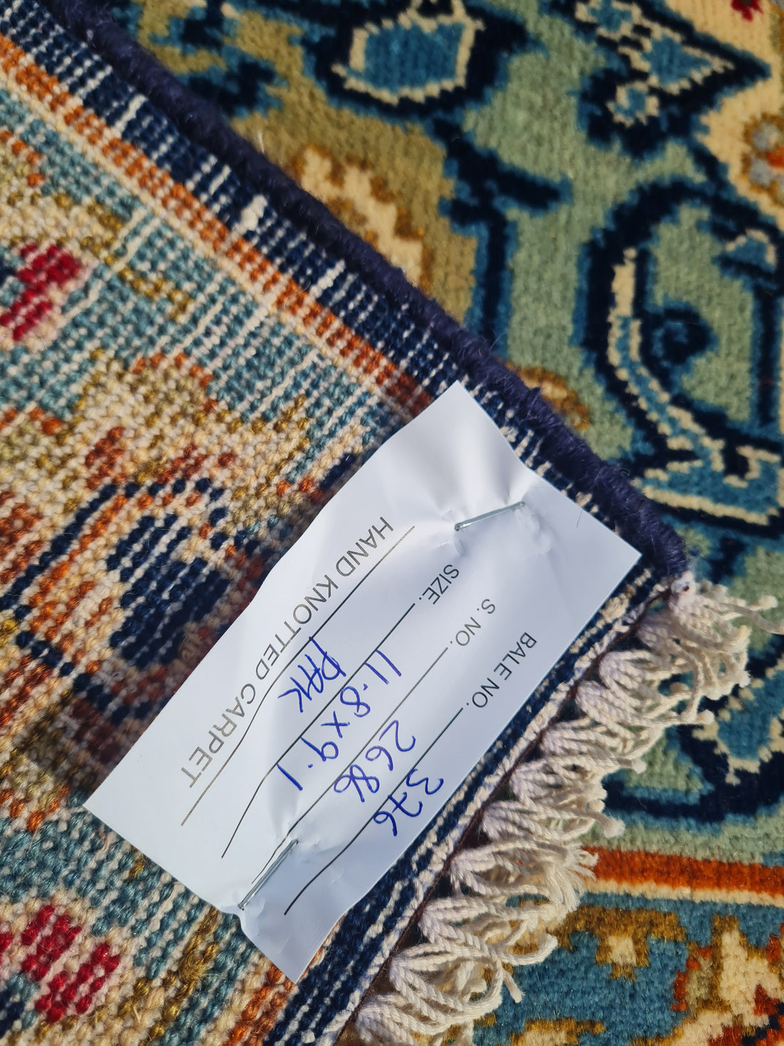 12' x 9' Authentic Vintage Persian Najafabad Isfahan Hand Knotted Fine Wool Area Rug BR2686