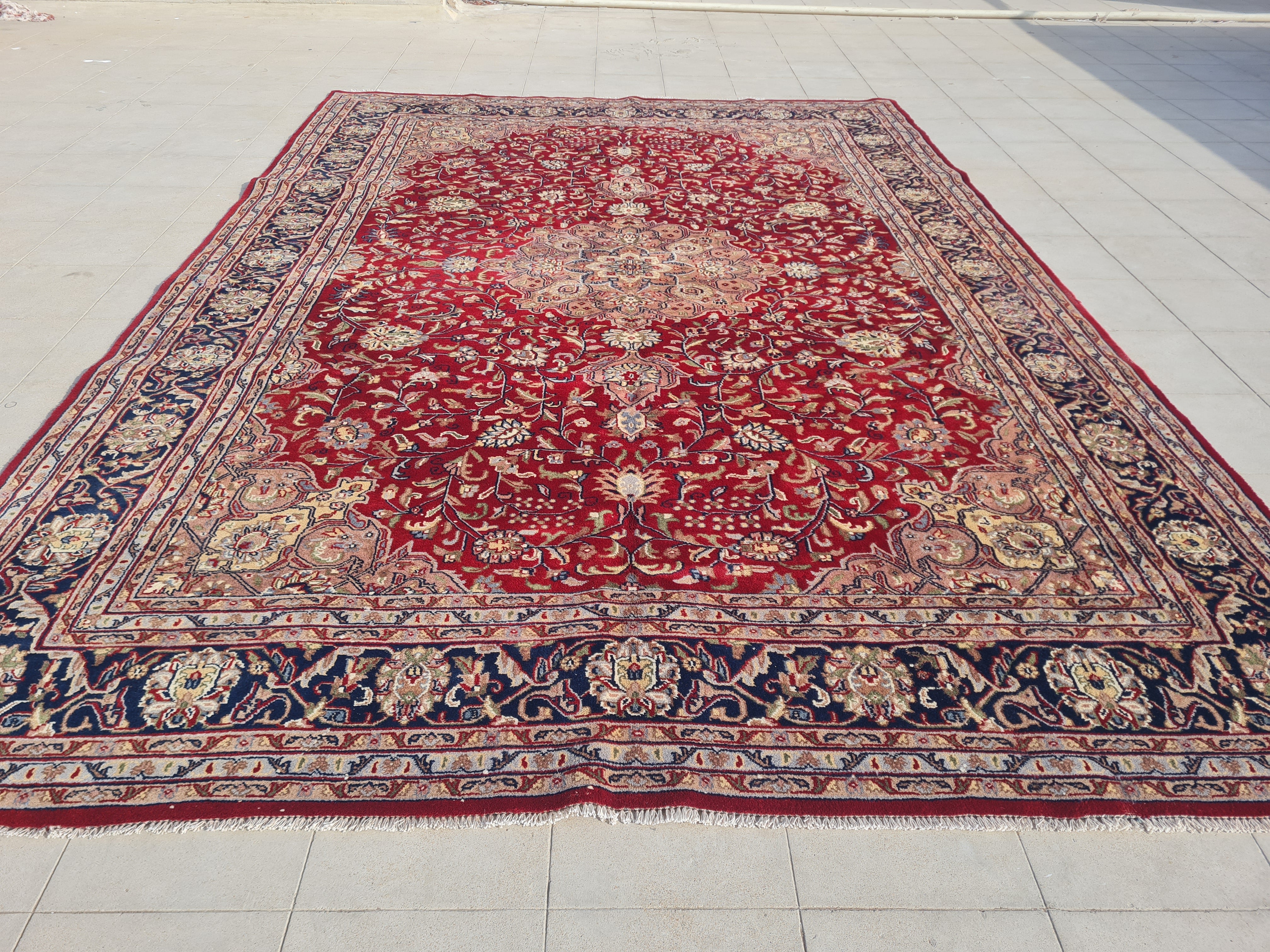 11’x 8' Ft. Authentic Vintage Persian Tabriz Circa Hand Knotted Rug – BR2693