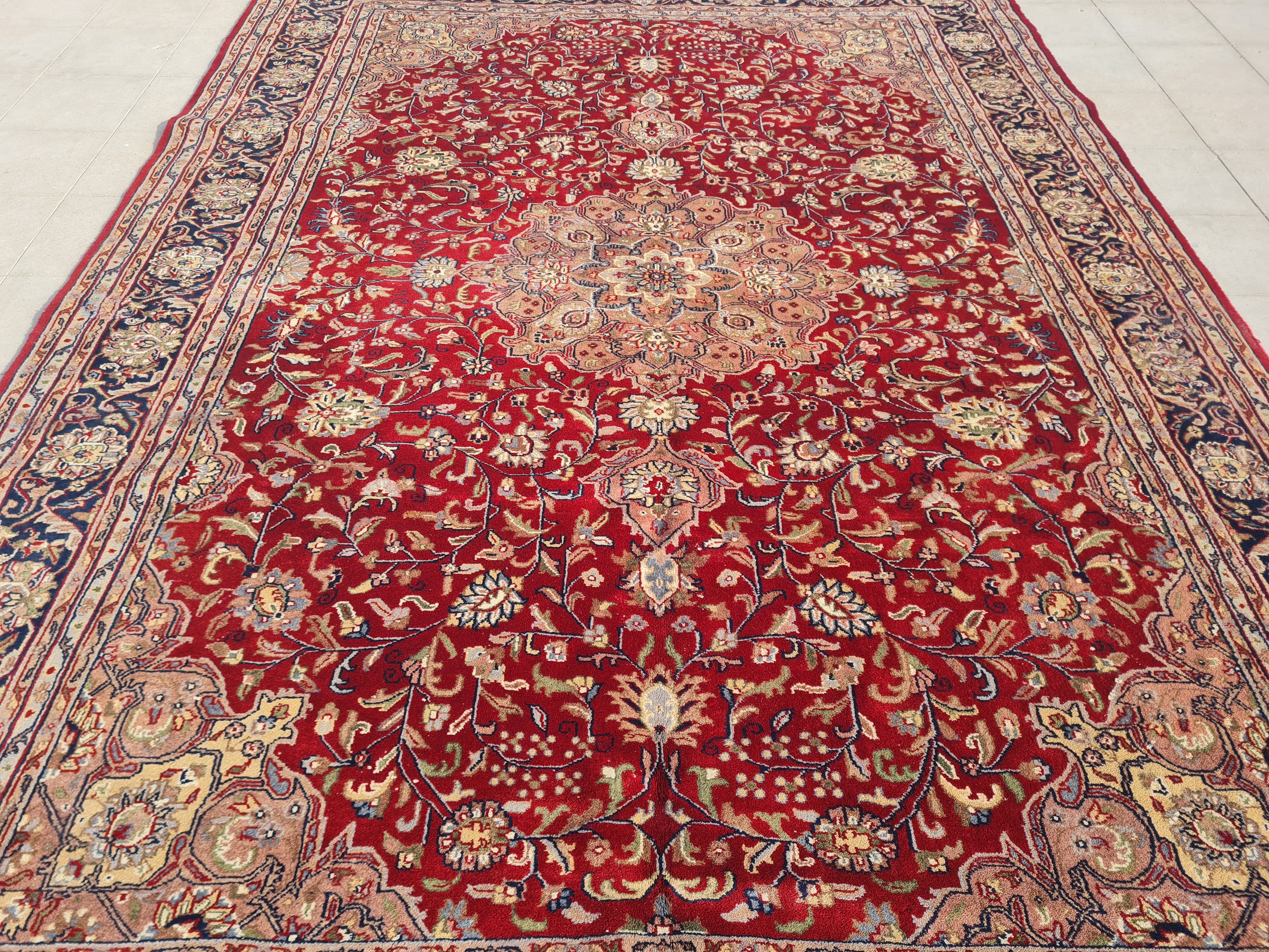 11’x 8' Ft. Authentic Vintage Persian Tabriz Circa Hand Knotted Rug – BR2693