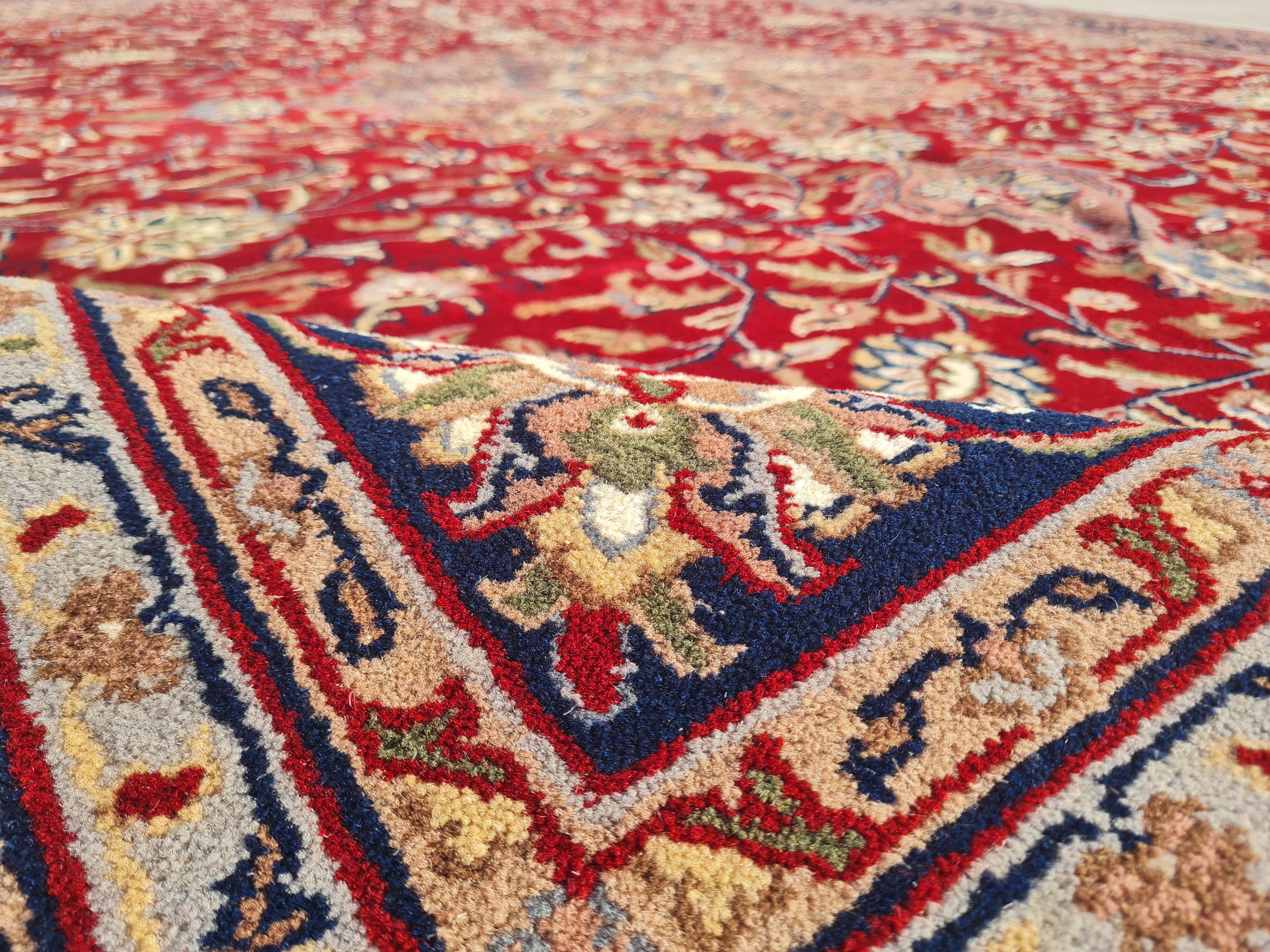 11’x 8' Ft. Authentic Vintage Persian Tabriz Circa Hand Knotted Rug – BR2693