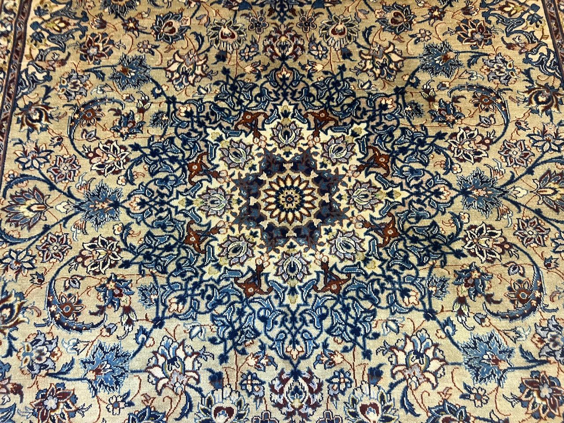 13' x 9' Ft. Authentic Vintage Persian Kashan Fine Wool Area Rug - BR1232