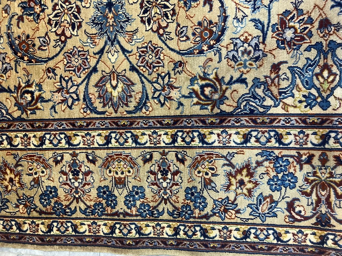 13' x 9' Ft. Authentic Vintage Persian Kashan Fine Wool Area Rug - BR1232