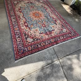 13 1/2' x  9 1/2' Ft. RARE Authentic Vintage Persian Kashmar Hand Knotted Wool Area Rug - BR2513
