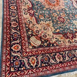 13 1/2' x  9 1/2' Ft. RARE Authentic Vintage Persian Kashmar Hand Knotted Wool Area Rug - BR2513