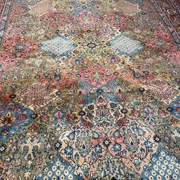 14’ x 10’ Ft. Vintage Persian Hamadan - Bakhtiyar Hand Knotted Wool Rug - 50-60 years old - BR2512